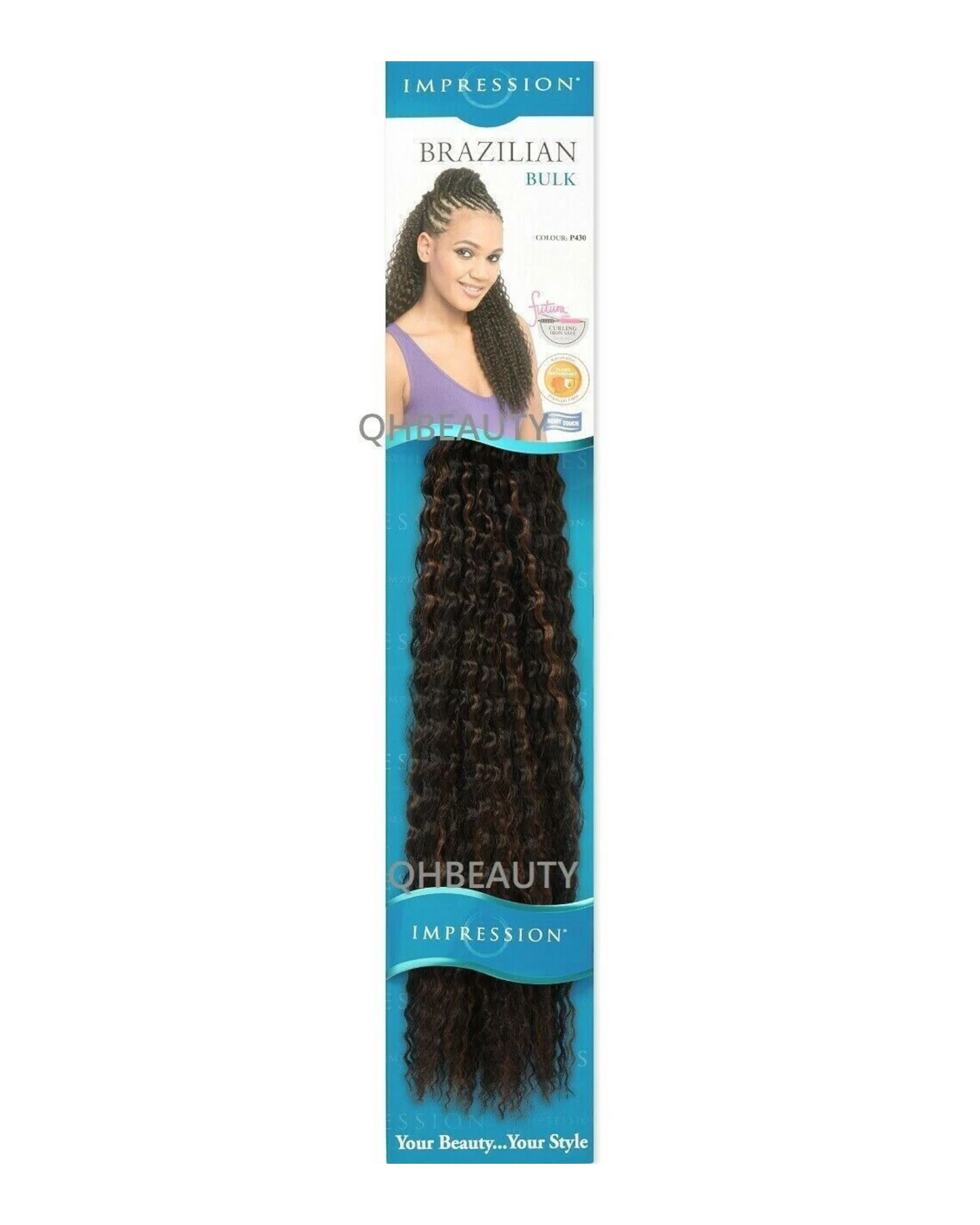 IMPRESSION SYNTHETIC CROCHET LONG HAIR EXTENSION BRAIDS - BRAZILIAN 20 INCH