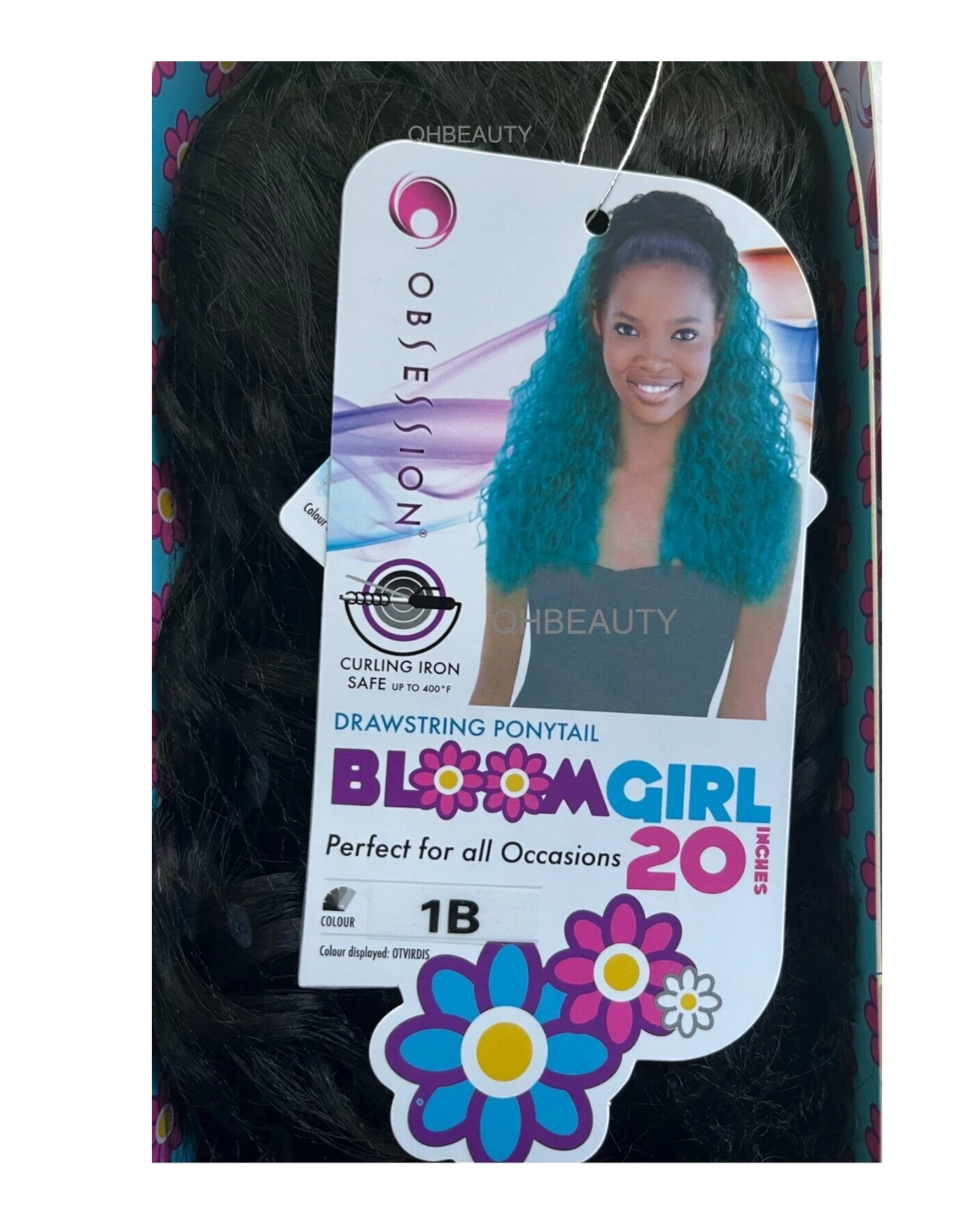 OBSESSION SYNTHETIC DRAWSTRING CURLY LONG HAIR PONYTAIL - BLOOM GIRL 20''  30''