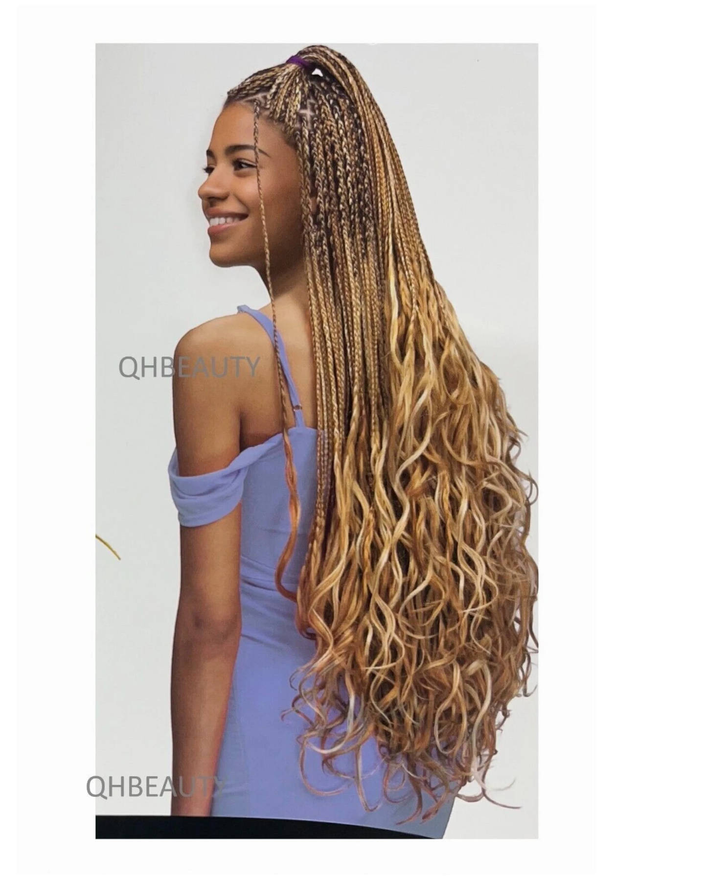 CHERISH SYNTHETIC CURLY HAIR EXTENSION BRAID - 3 x SPIRAL FRENCH CURL 28 INCHES
