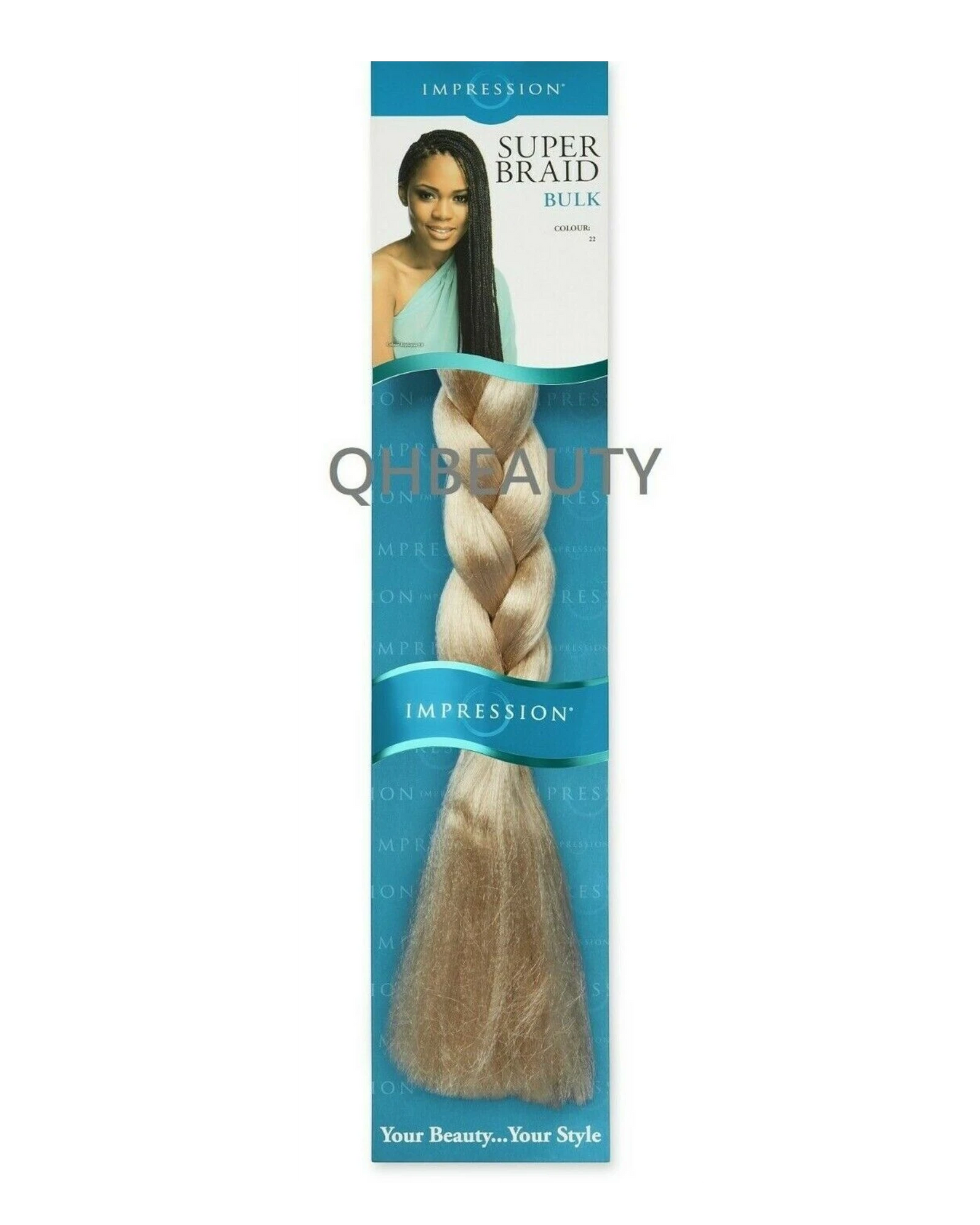 Impression Synthetic 3 X Bundle Pack Crochet Hair Extensions - Super Braid 52 "