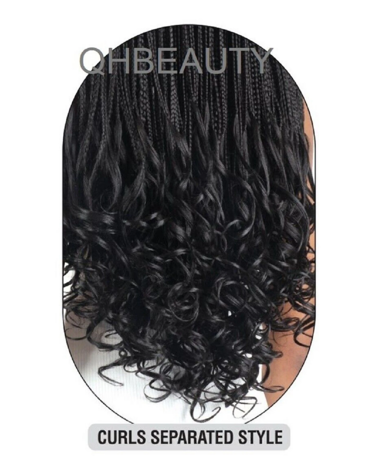 CHERISH SYNTHETIC CURLY HAIR EXTENSION BRAID - PRE BRAIDED SPIRAL FRENCH CURL 22