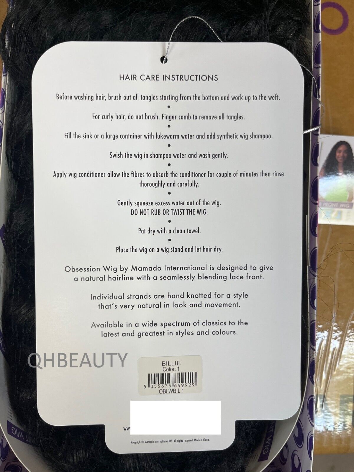 Obsession Synthetic Swiss HD 4x4 Lace Front Free Part Curly Hair Wig - JASMINE