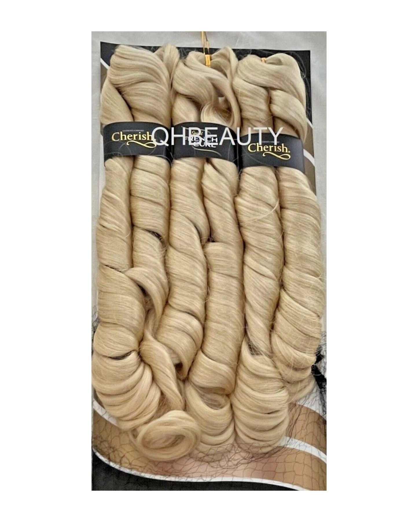 CHERISH SYNTHETIC HAIR EXTENSION BRAID - 3 x SPIRAL FRENCH CURL 22 & 28 INCHES