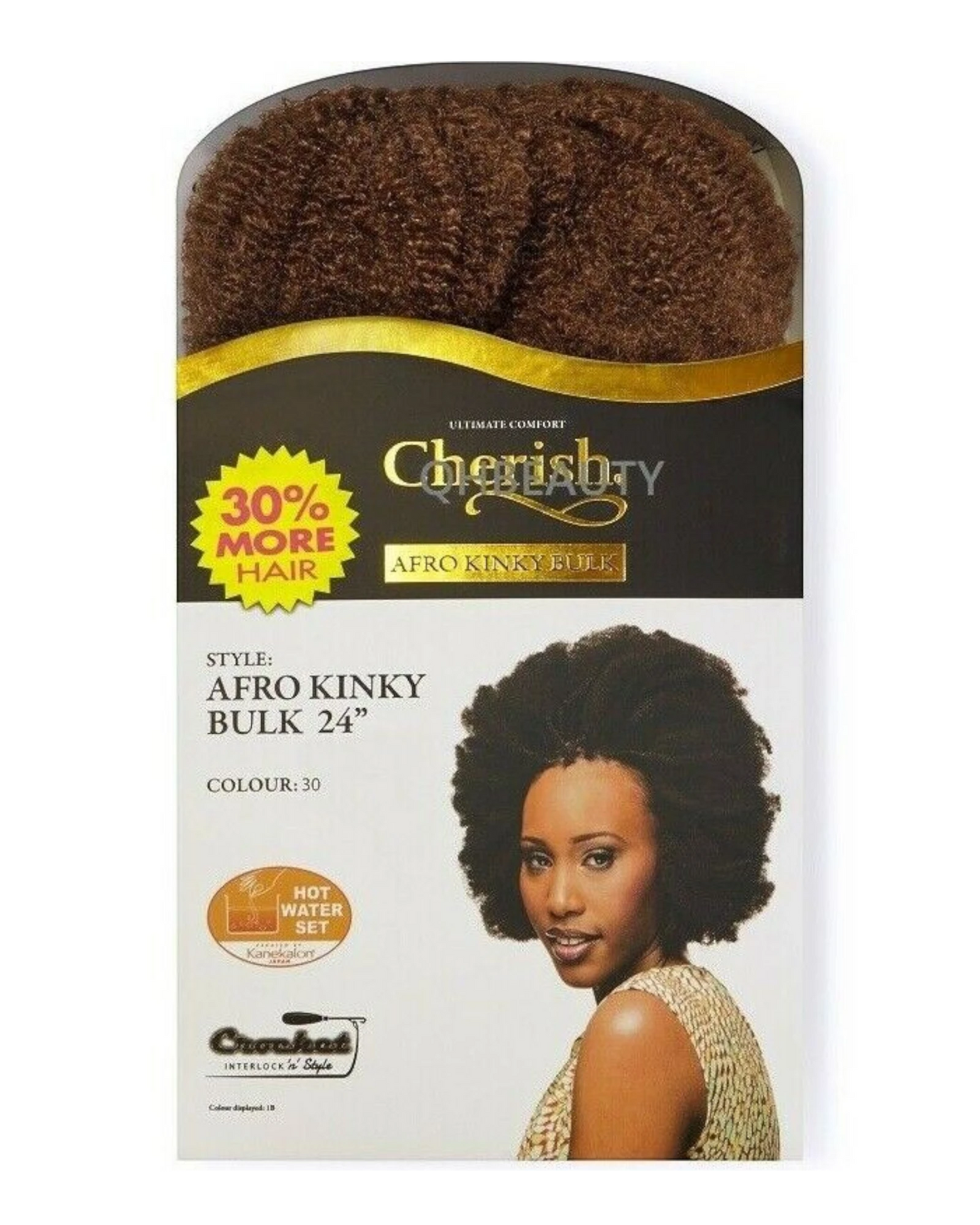 CHERISH SYNTHETIC BULK BRAIDING CROCHET NEW HAIR EXTENSIONS - AFRO KINKY 24 INCH