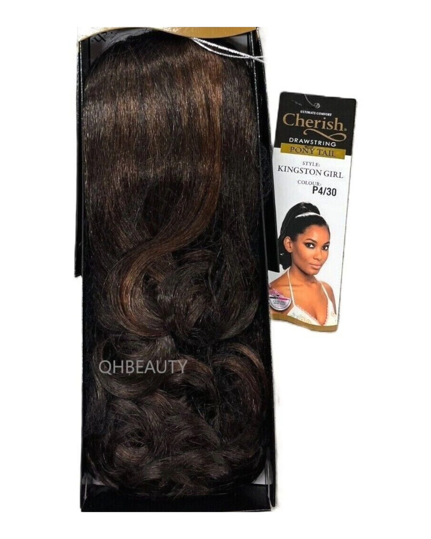 Cherish Synthetic Drawstring Curly Hair Extension Ponytail - Kingston Girl