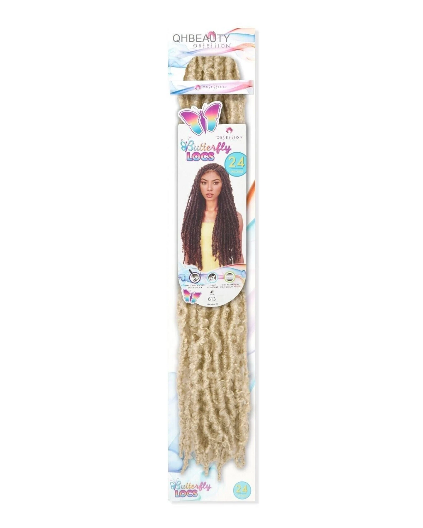 OBSESSION SYNTHETIC CROCHET HAIR EXTENSION PRE LOOP BRAID - BUTTERFLY LOC 24''