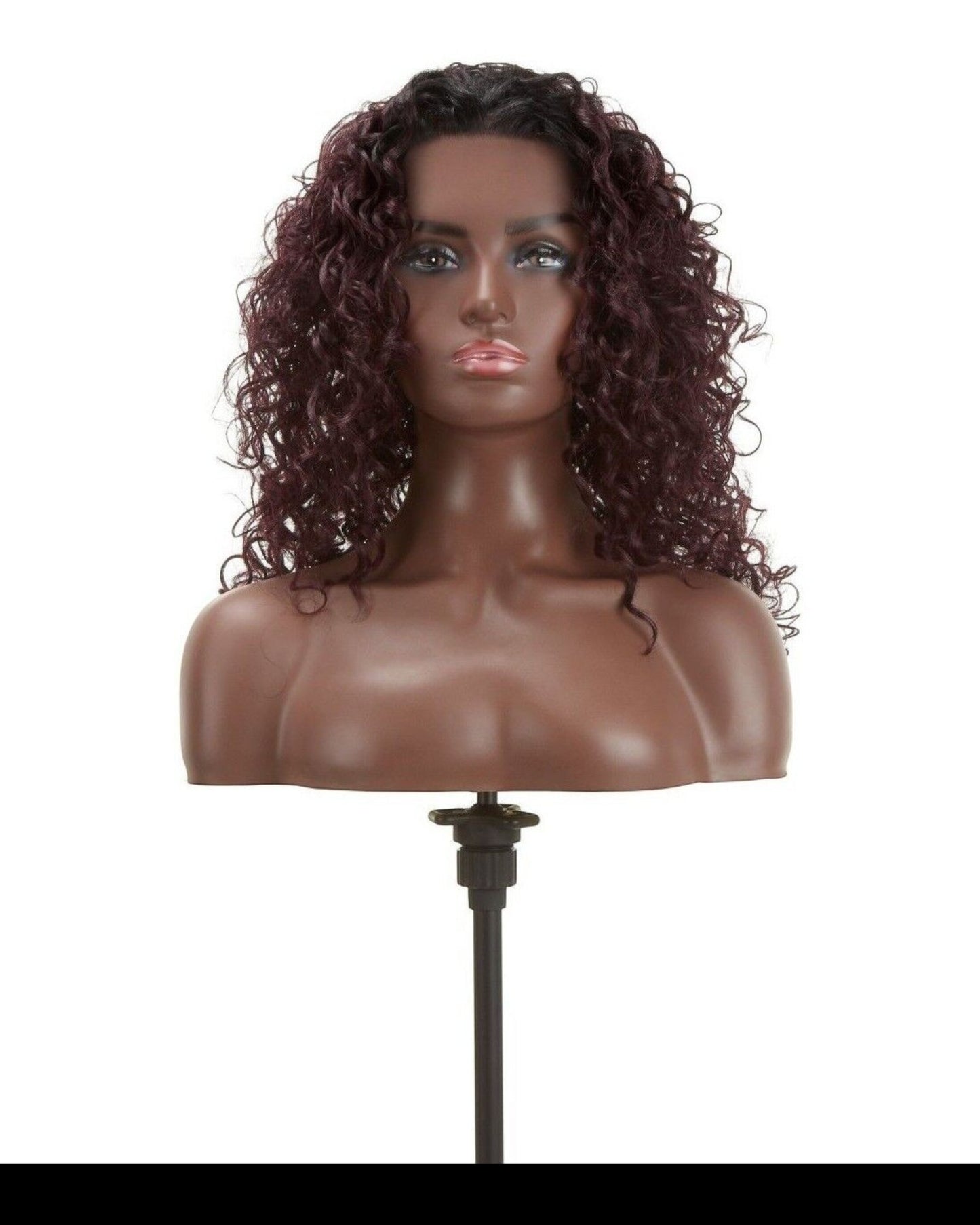 Impression Synthetic Natural Hair Line Long Curly Lace L Part Hair Wig - Emma