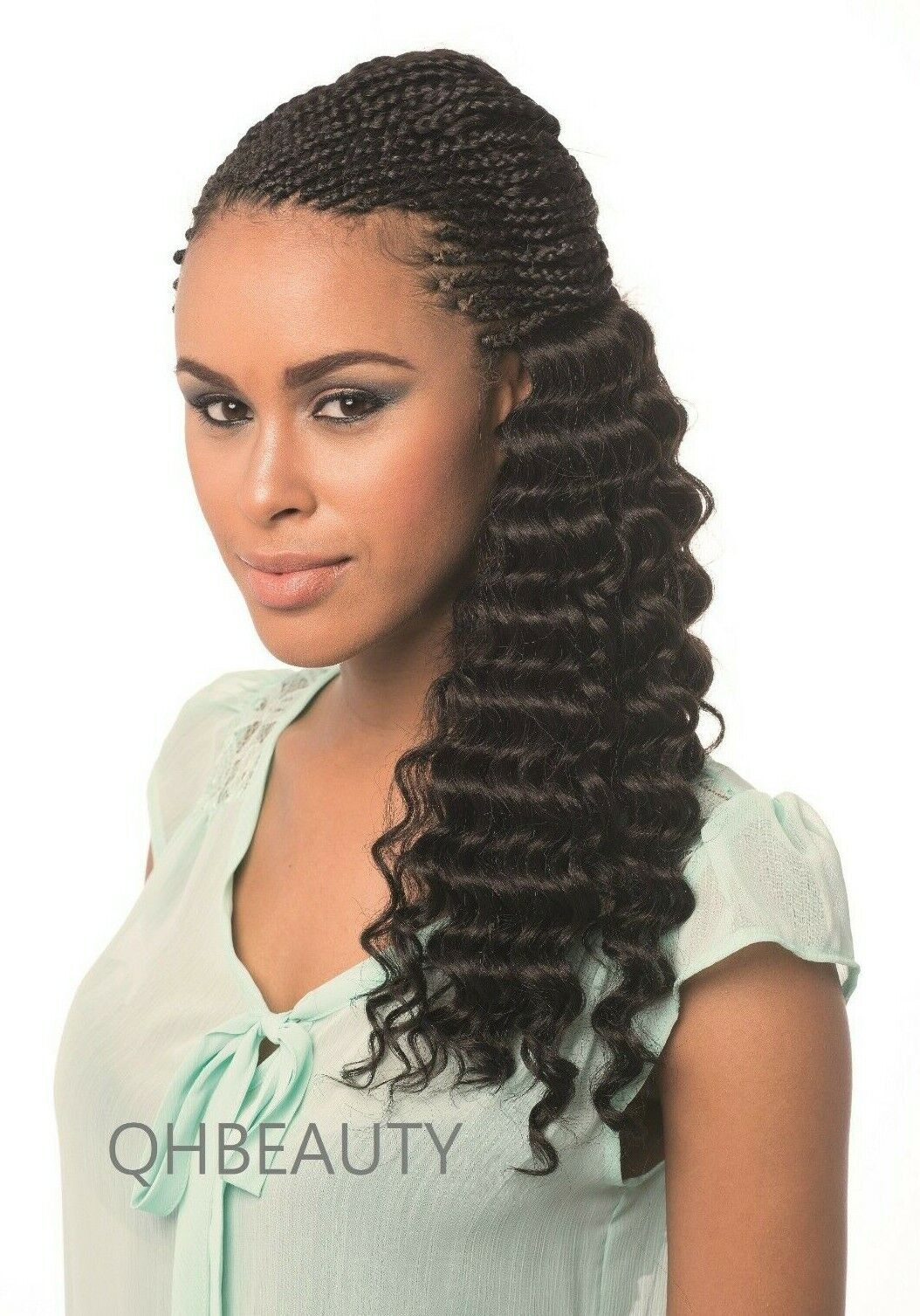 IMPRESSION SYNTHETIC HAIR EXTENSION CROCHET CURLY BRAID - RIPPLE DEEP 20 INCH