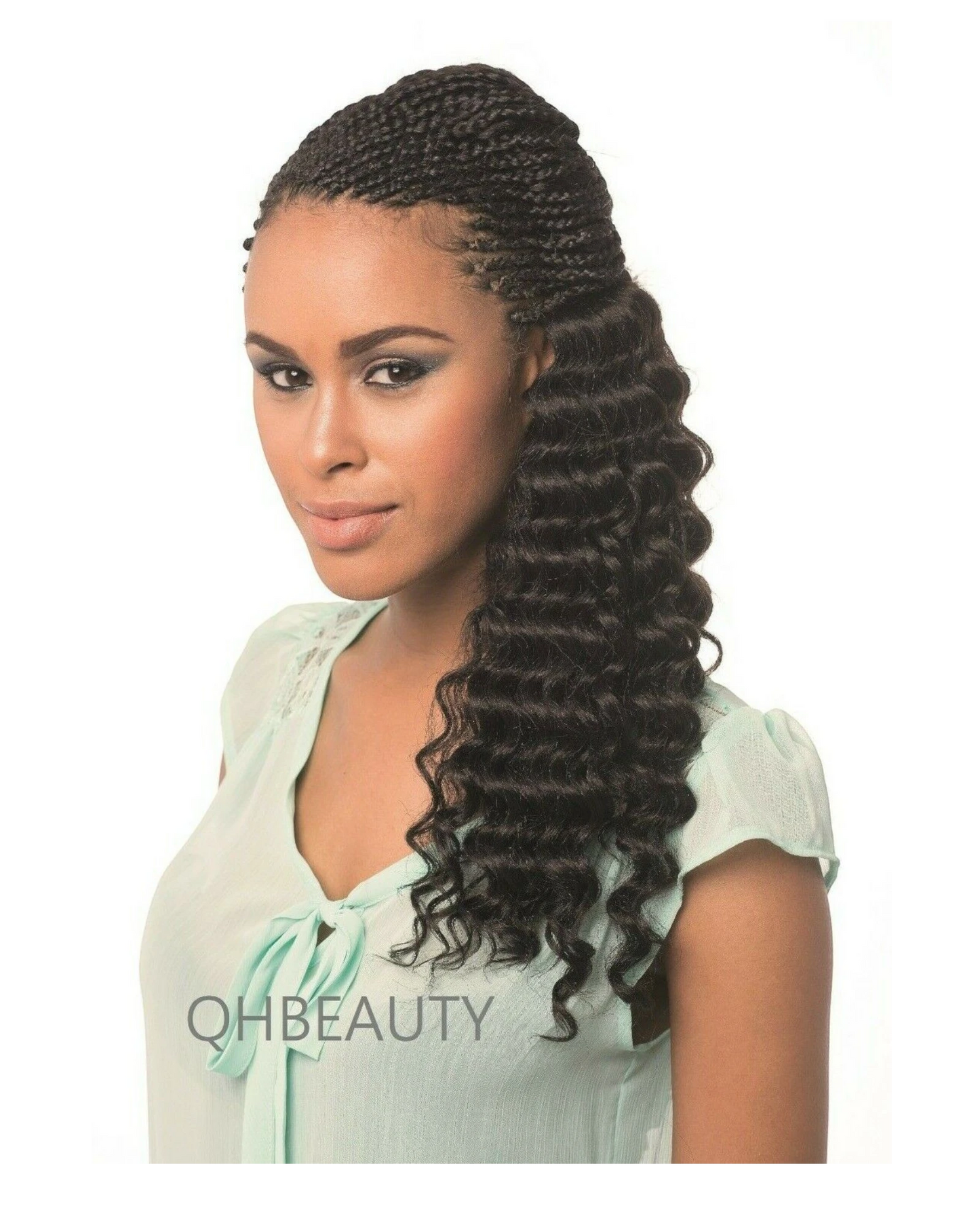 IMPRESSION SYNTHETIC HAIR EXTENSION CROCHET CURLY BRAID - RIPPLE DEEP 20 INCH