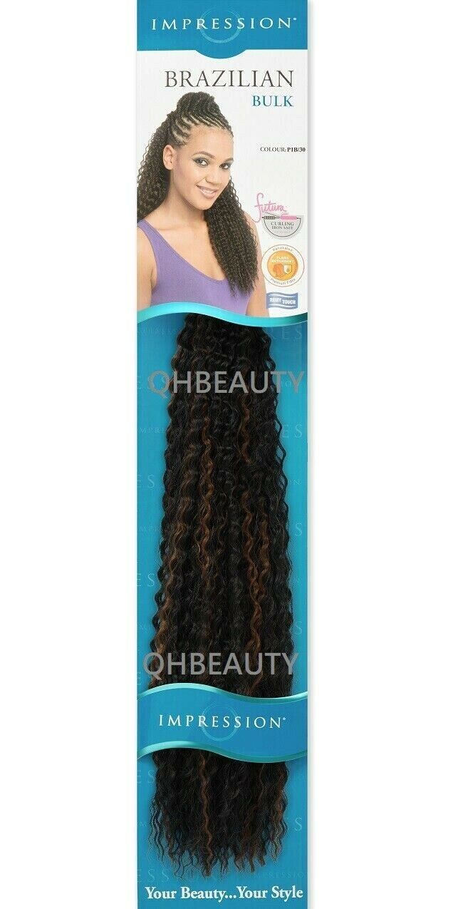 IMPRESSION SYNTHETIC CROCHET LONG HAIR EXTENSION BRAIDS - BRAZILIAN 20 INCH