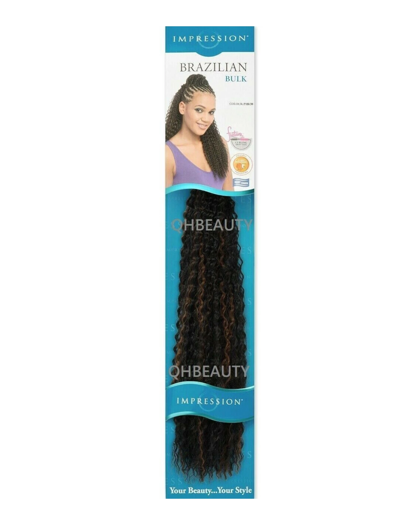 IMPRESSION SYNTHETIC CROCHET LONG HAIR EXTENSION BRAIDS - BRAZILIAN 20 INCH