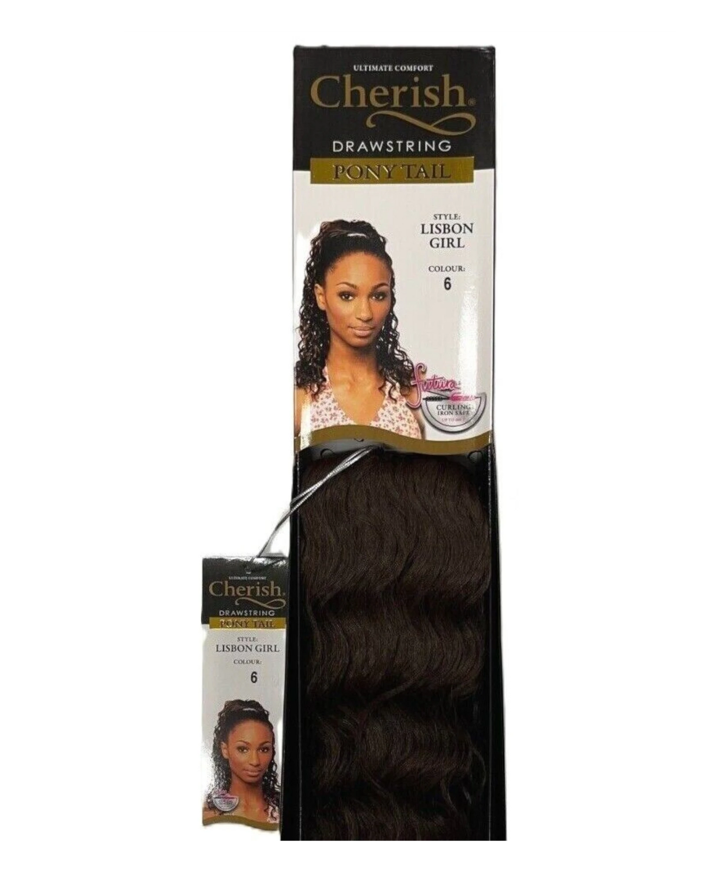 Cherish Synthetic Drawstring Curly Hair Extension Ponytail - Lisbon Girl