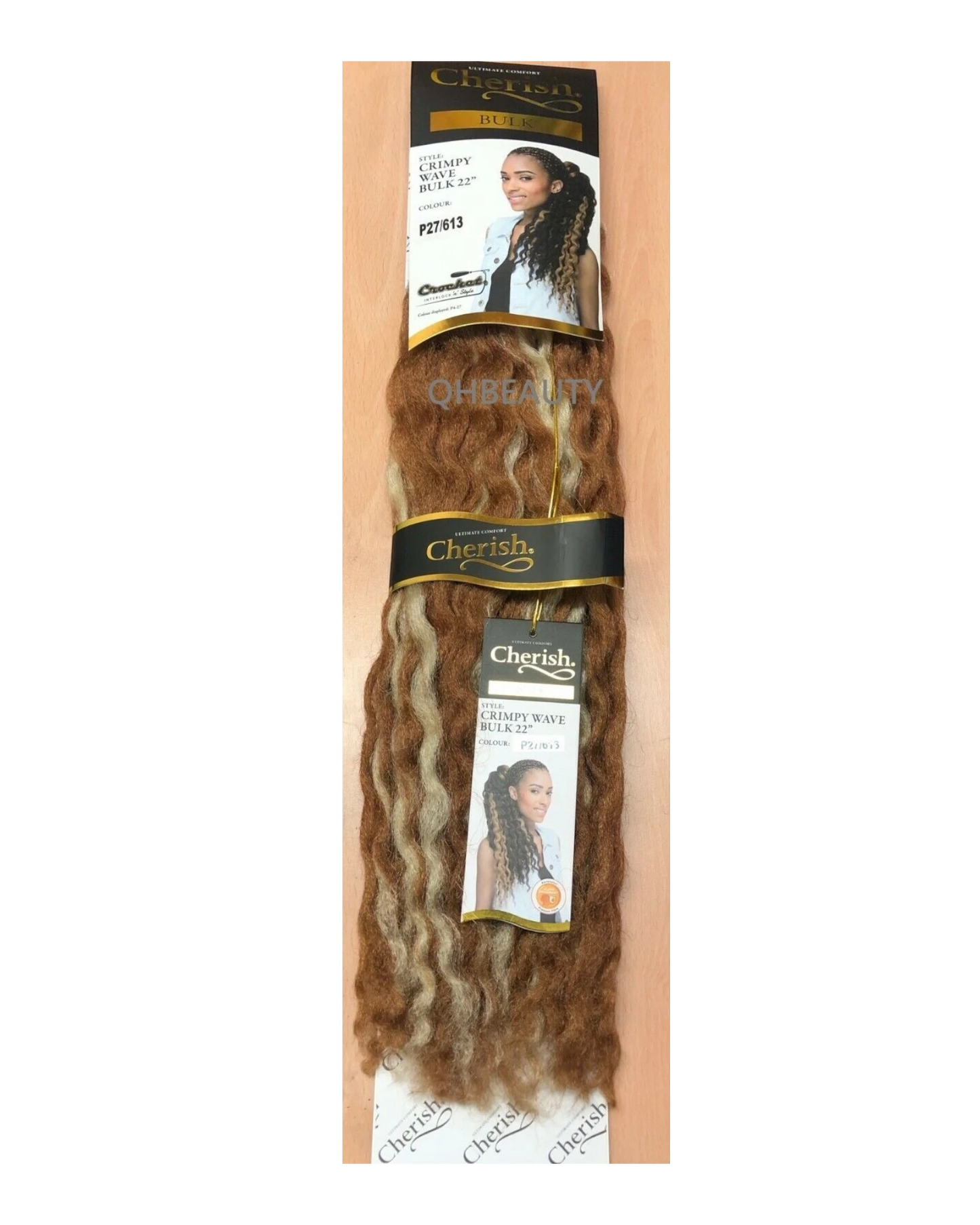 CHERISH SYNTHETIC CROCHET AFRO BULK HAIR EXTENSION BRAIDS - CRIMPY WAVE 22 INCH
