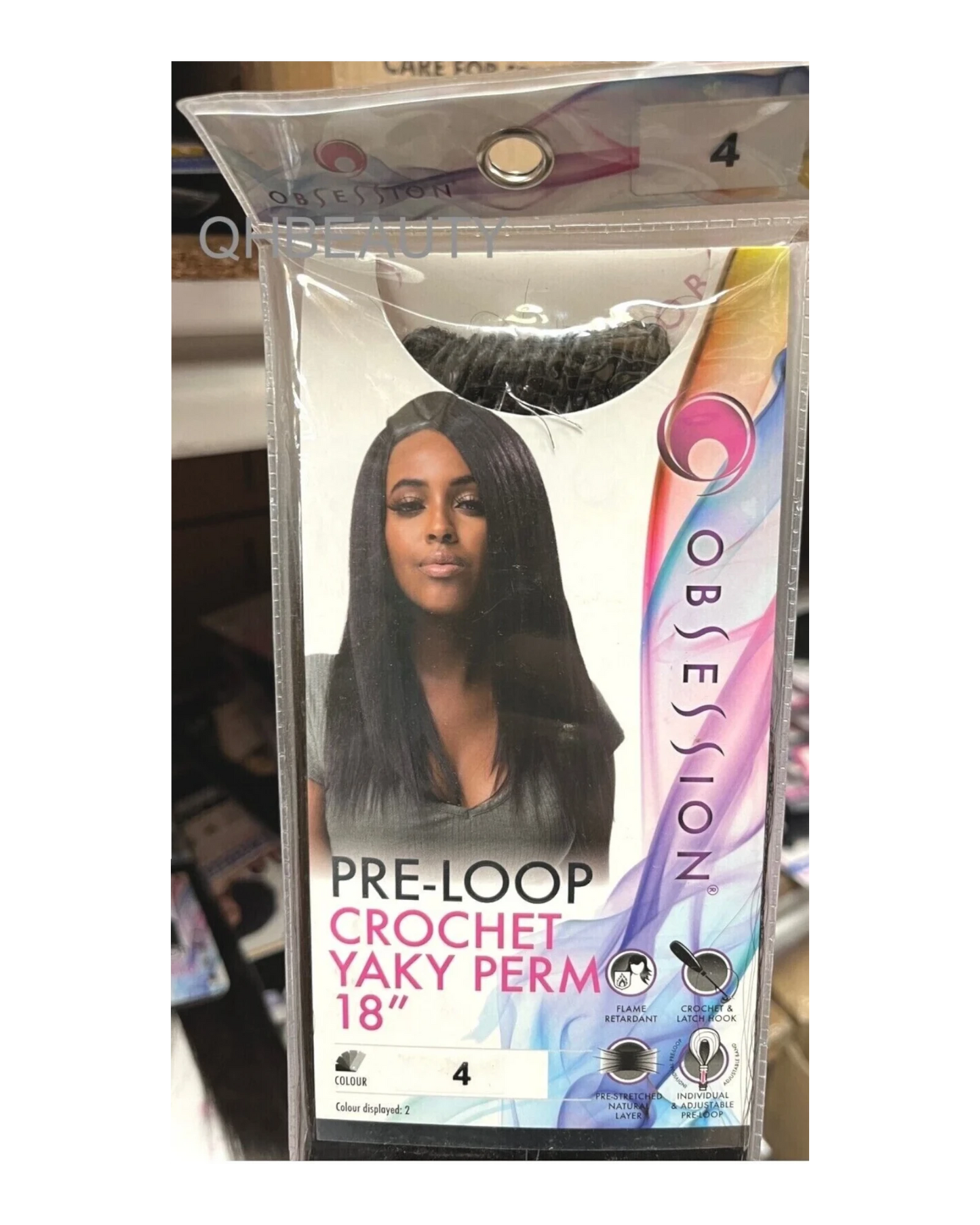 Obsession Synthetic Braid Hair Extension - PRE LOOP CROCHET YAKY PERM 18 INCHES