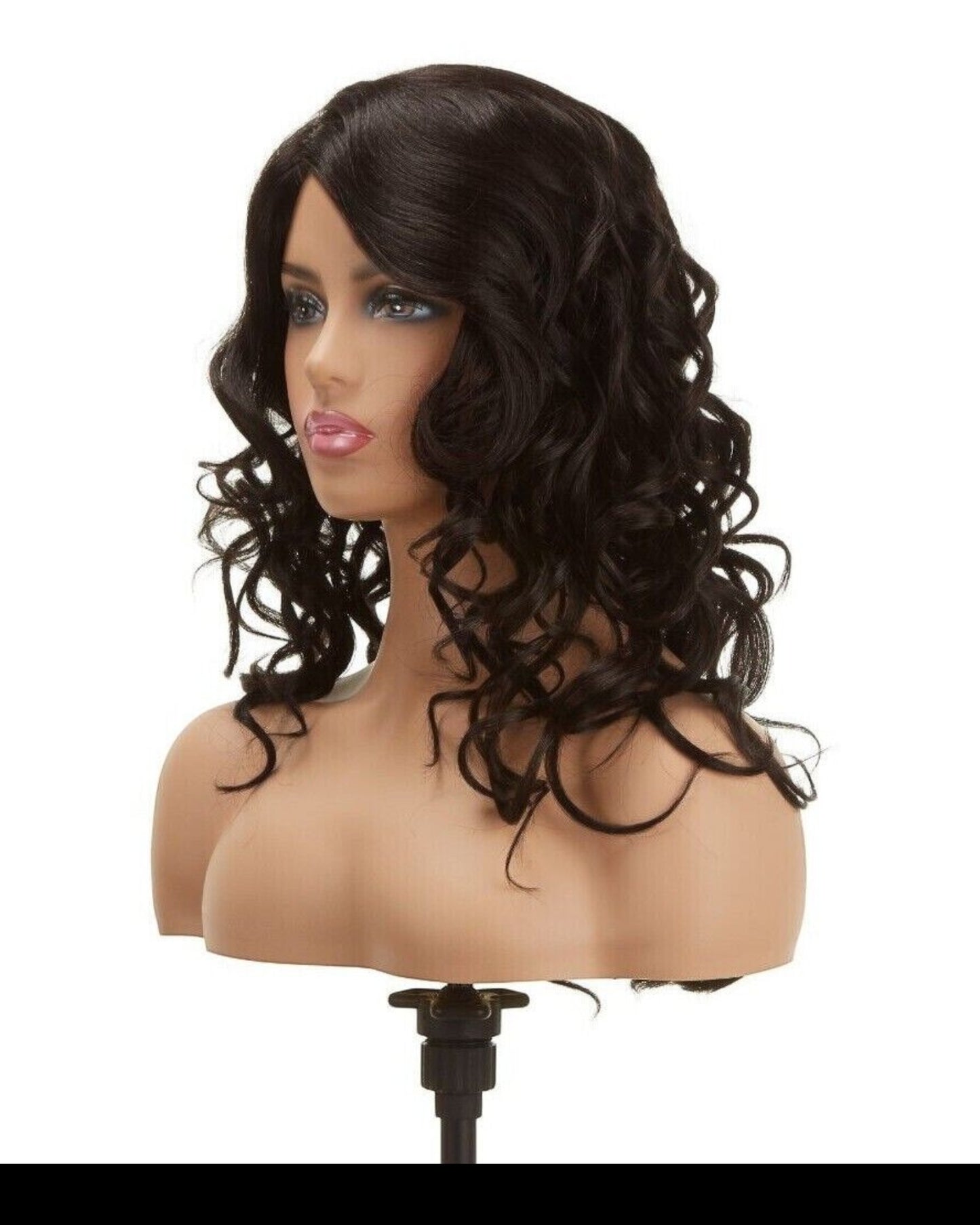 Impression Synthetic Invisible Part Lace Front Long Curly Hair Wig Alexis