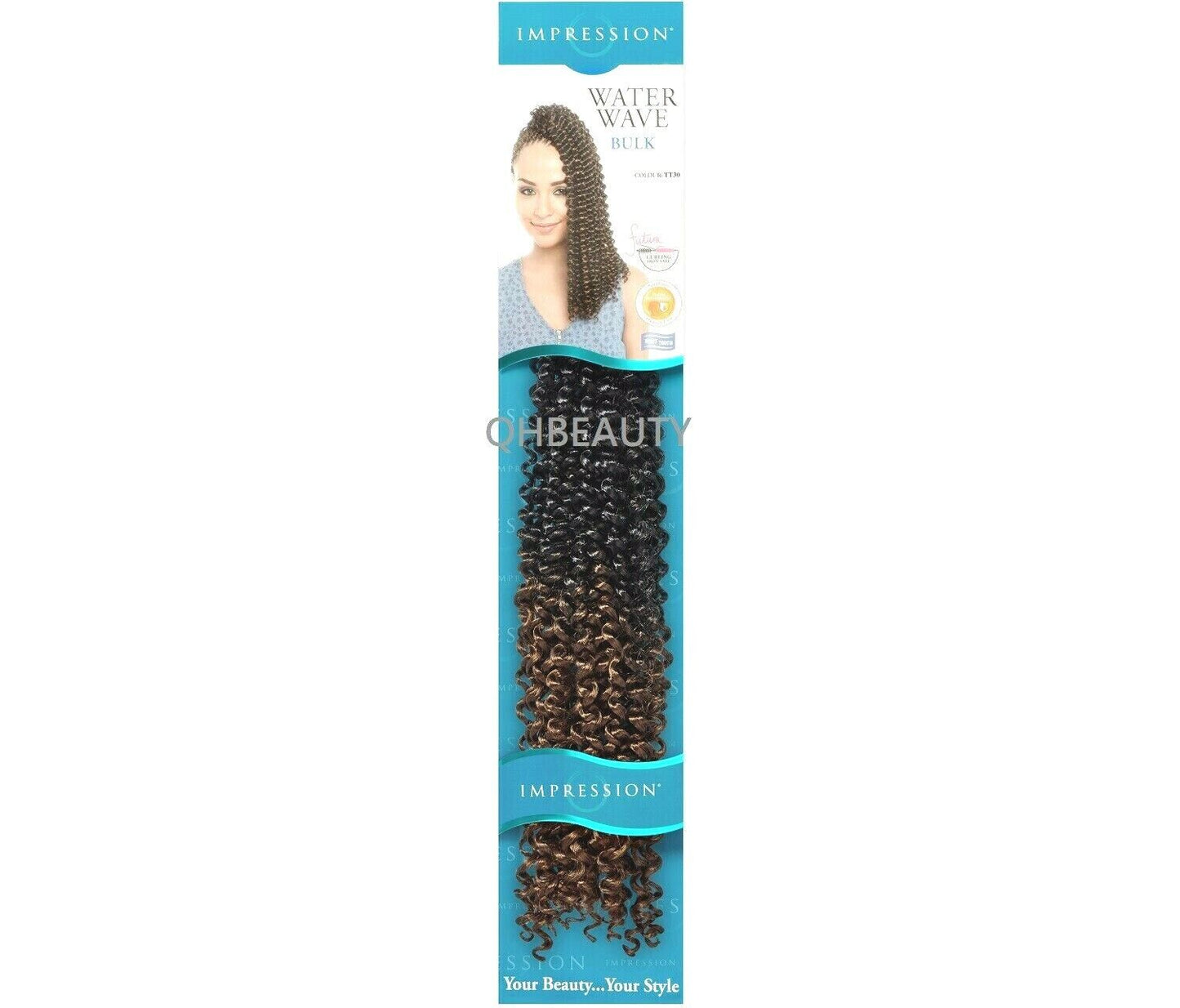 IMPRESSION SYNTHETIC HAIR EXTENSION BRAID - WATER WAVE 22'' ( FREETRESS COPY )