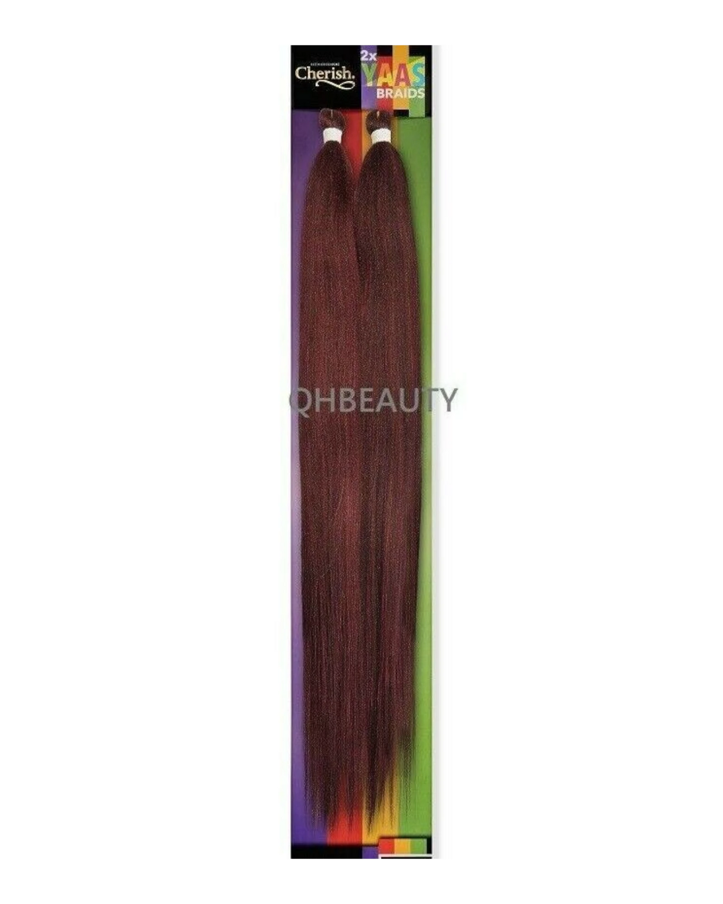 CHERISH SYNTHETIC YAKY LONG STRAIGHT HAIR EXTENSIONS 2 X YAAS BRAIDS 20'' - 28''