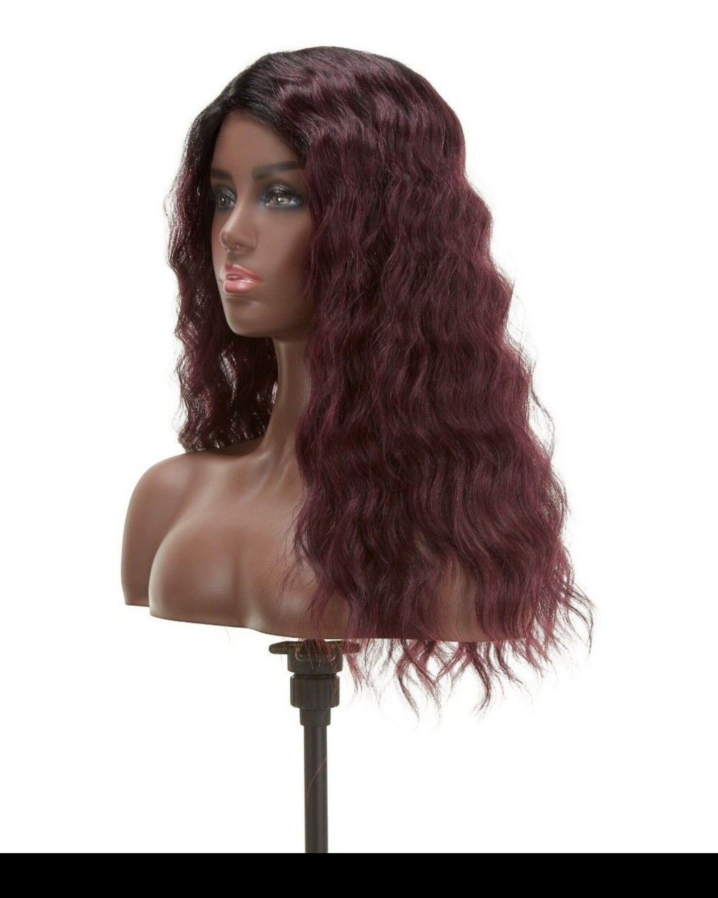 Impression Synthetic Invisible L Part Lace Curly Hair Wig - Alicia
