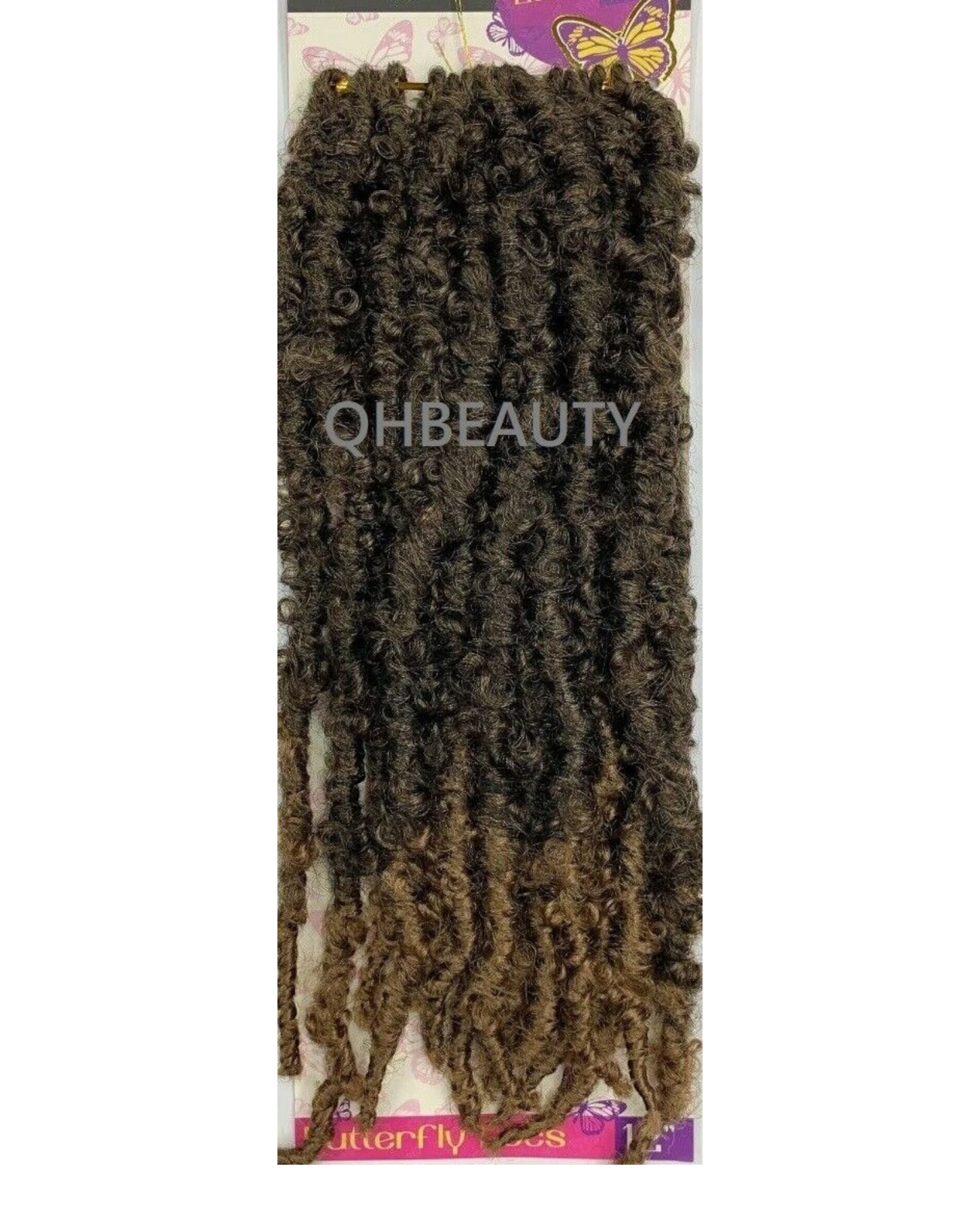 CHERISH SYNTHETIC CROCHET LONG HAIR EXTENSION PRE LOOP BRAID - BUTTERFLY LOC 12"