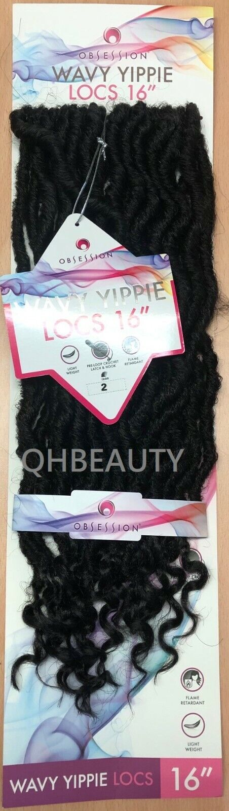 Obsession Synthetic Crochet Braid Hair Extension - Wavy Yippie Locs 16 INCH