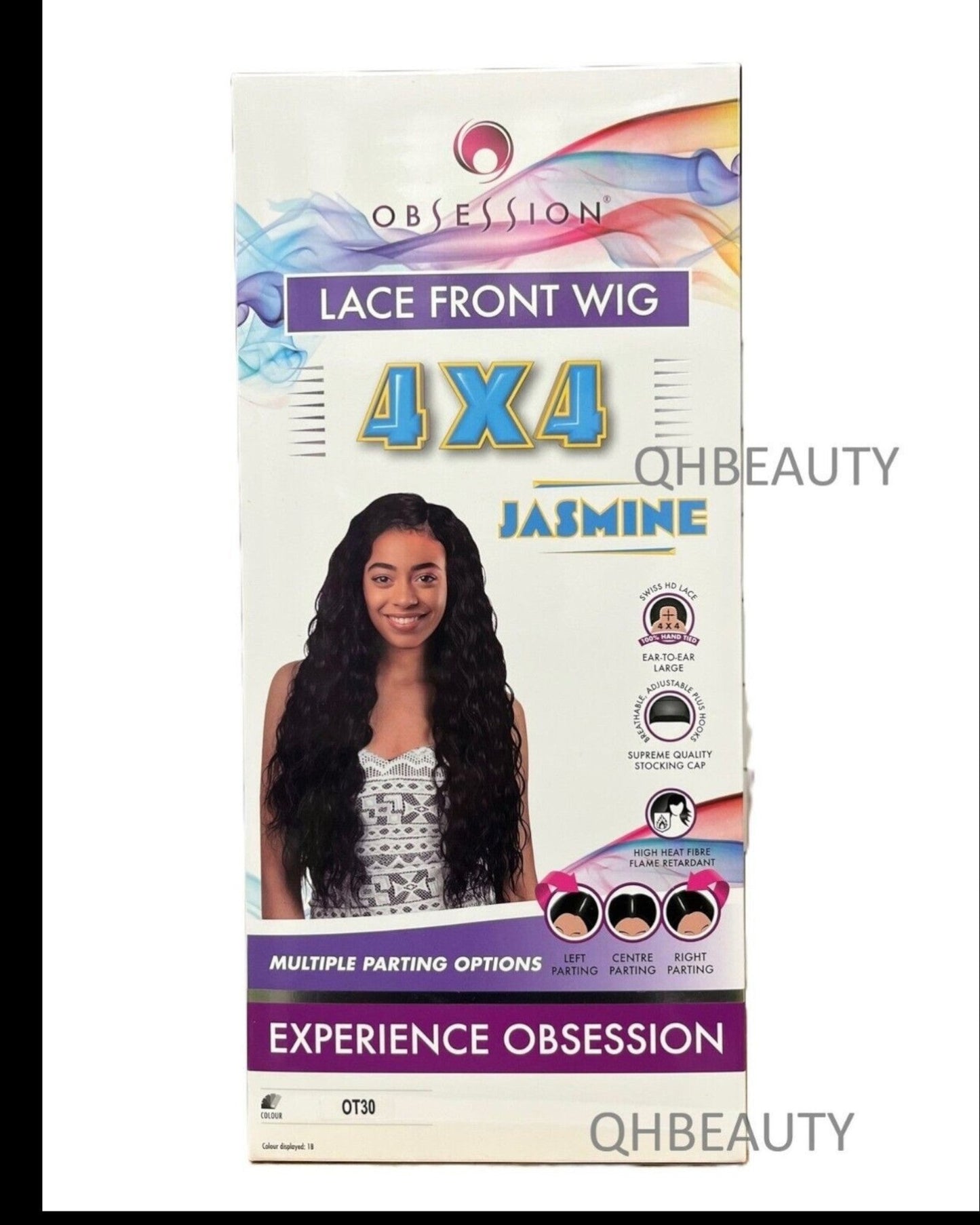 Obsession Synthetic Swiss HD 4x4 Lace Front Free Part Curly Hair Wig - JASMINE