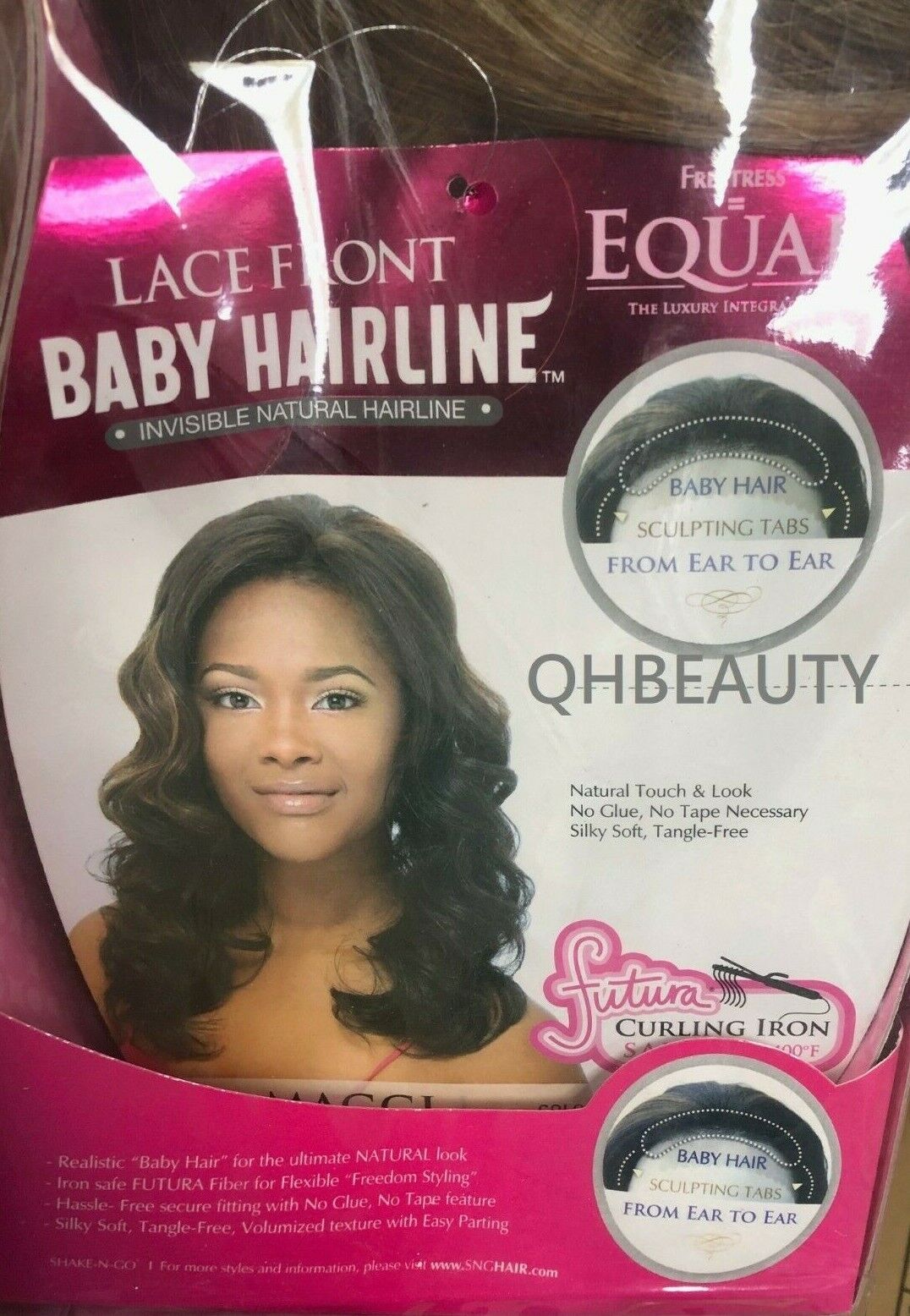 Freetress Equal Synthetic Natural Hair Line Lace Front Curly Hair Wig - Maggi
