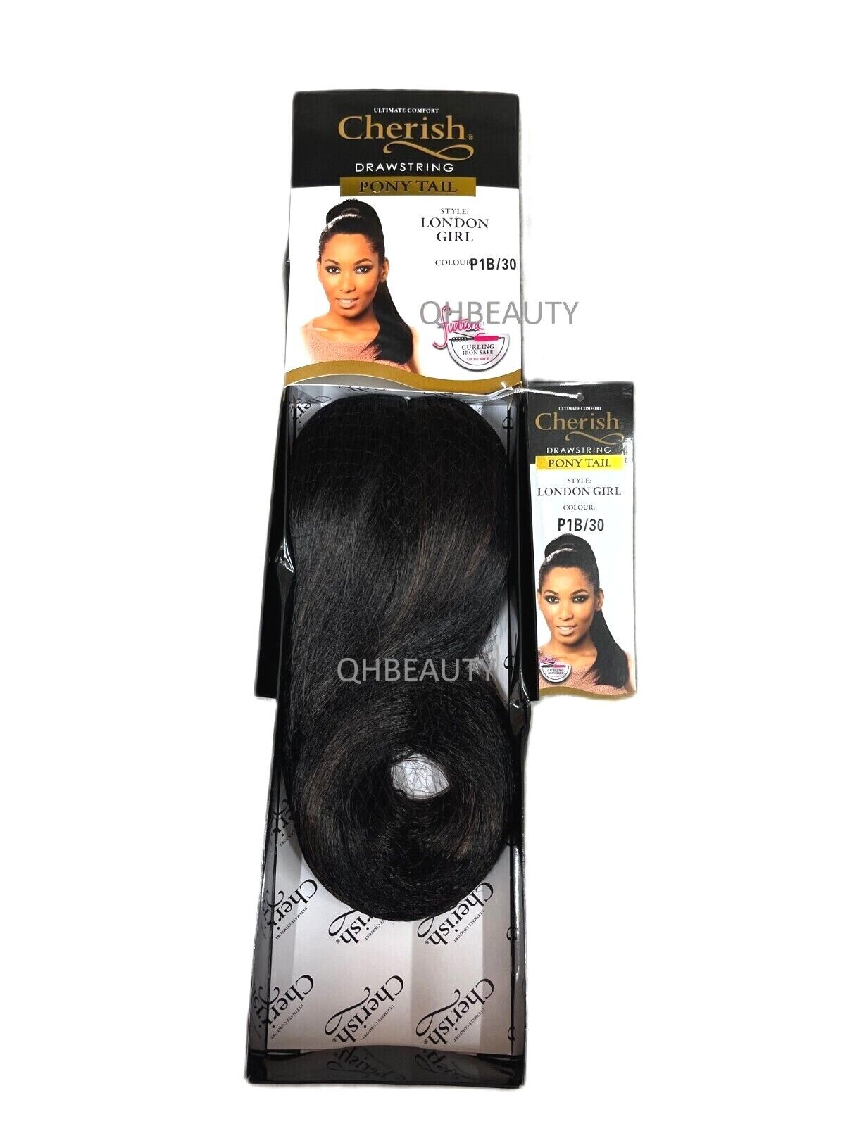 Cherish Synthetic Drawstring Long Straight Ponytail Hair Extension - LONDON GIRL
