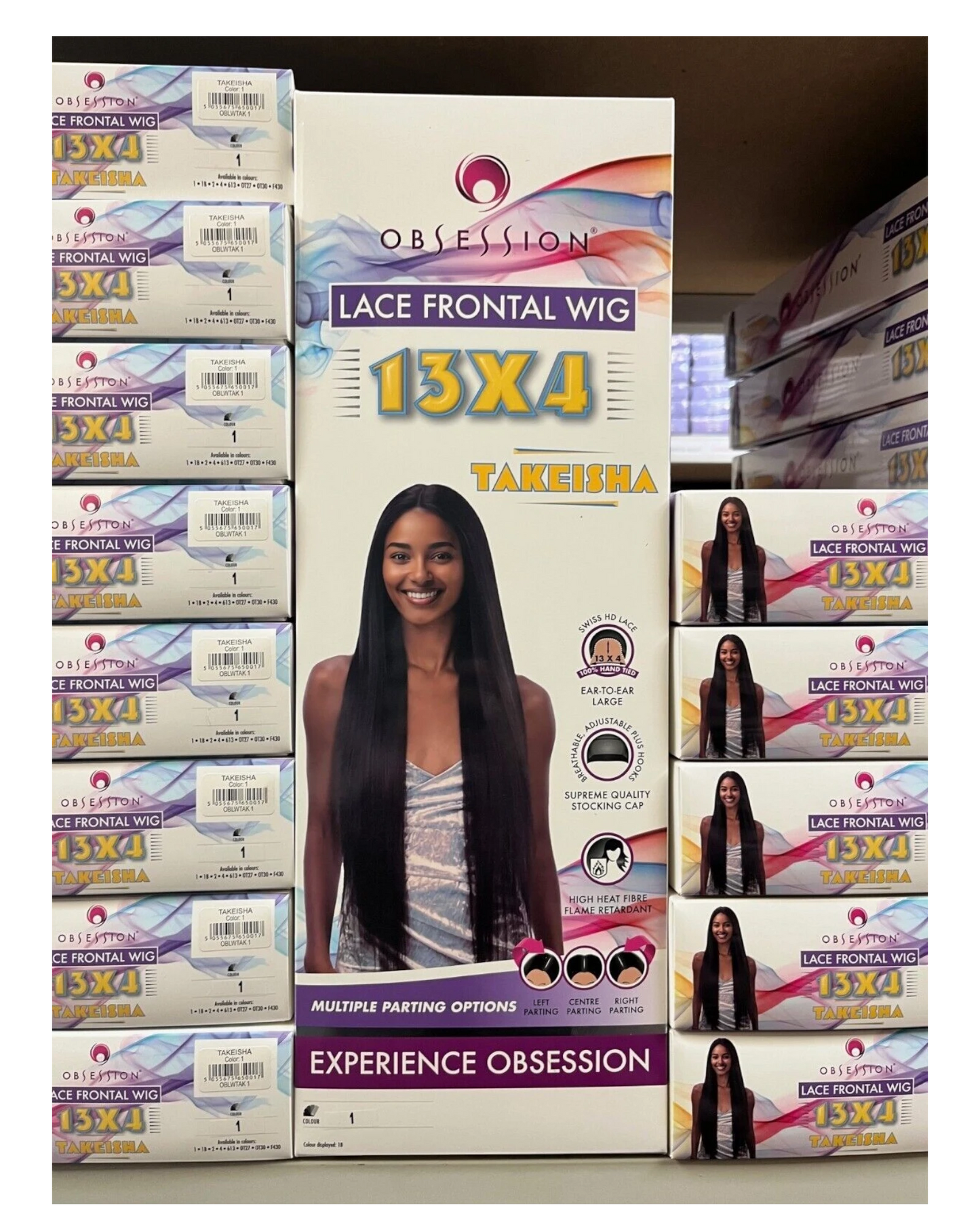 Obsession Synthetic Swiss HD Lace Front Free Part Long Yaki Hair Wig - TAKEISHA