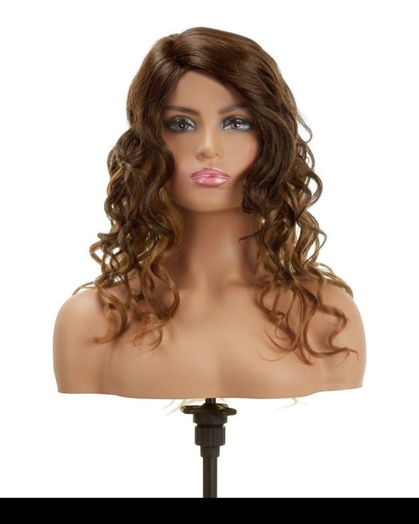Impression Synthetic Invisible Part Lace Front Long Curly Hair Wig Alexis