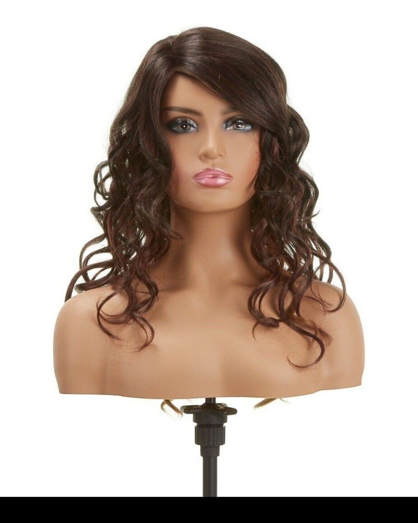 Impression Synthetic Invisible Part Lace Front Long Curly Hair Wig Alexis