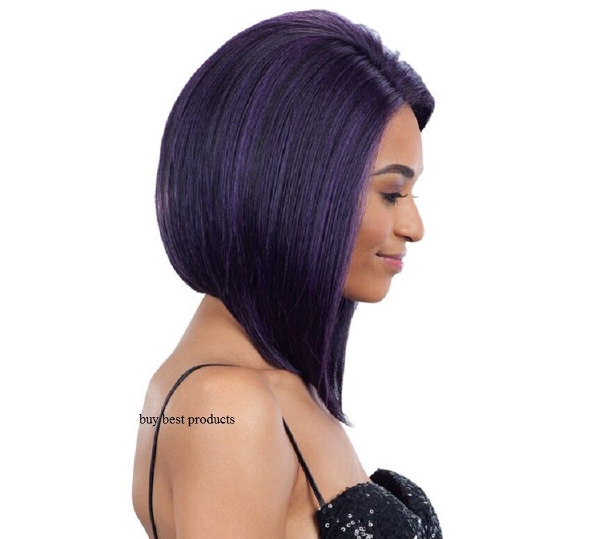 FreeTress Equal Silk Base Synthetic Lace Front Short Bob Style Hair Wig – Trina