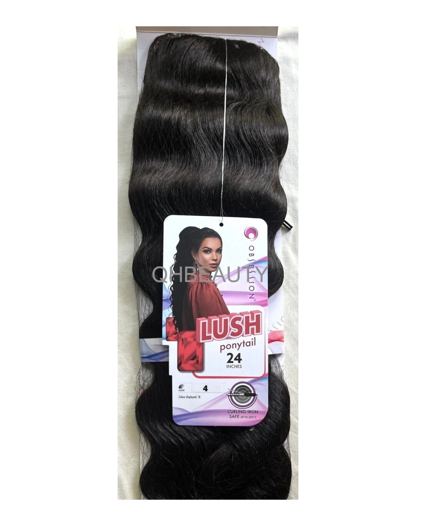 OBSESSION SYNTHETIC DRAWSTRING BODY WAVE CURLY  HAIR PONYTAIL - LUSH 24 INCHES