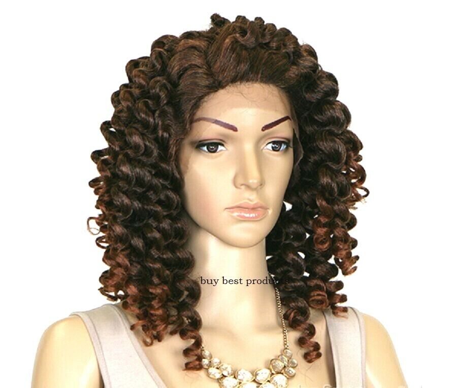 Freetress Equal Wand Curl Synthetic Curly Lace Front Hair Wig - Bubble Wand