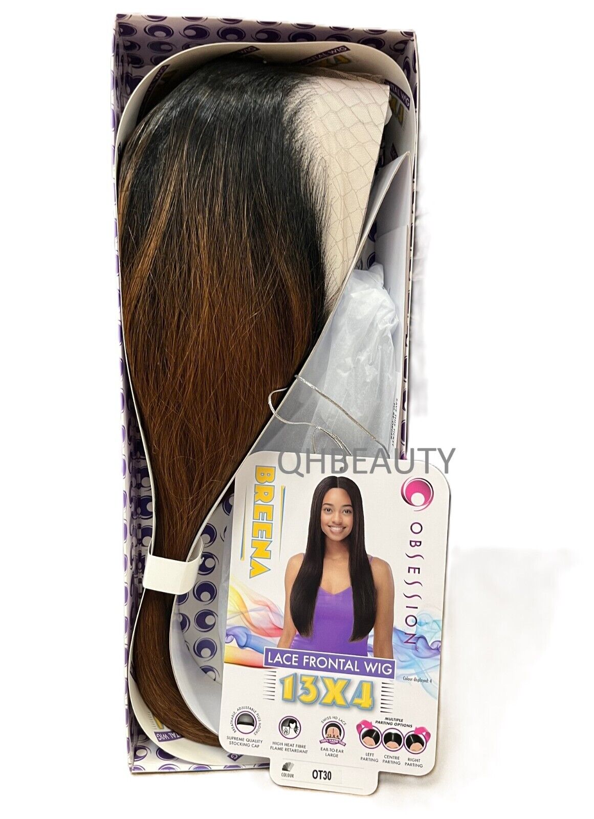 Obsession Synthetic Swiss HD 13x4 Lace Front Free Part Long Hair Wig - BREENA