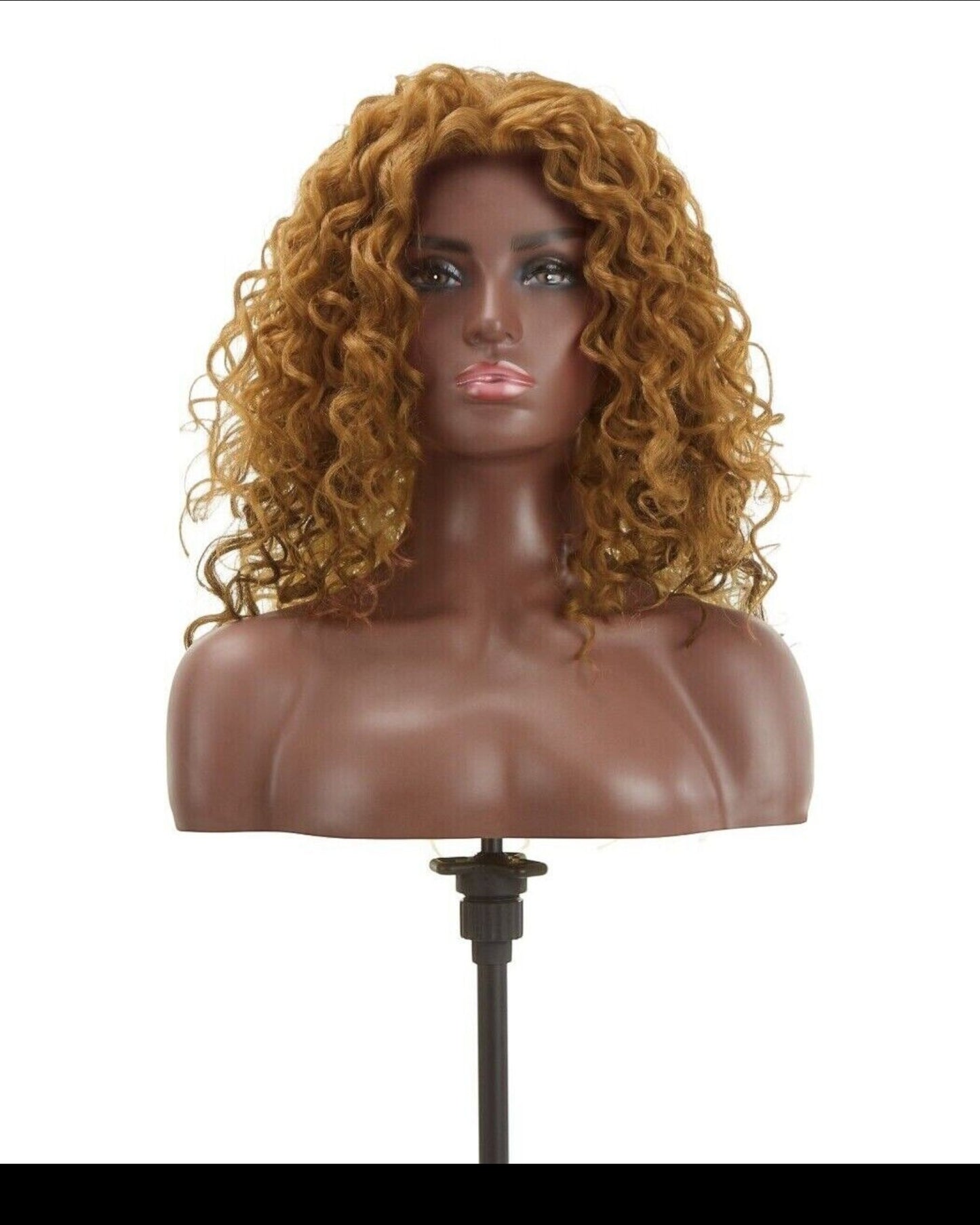 Impression Synthetic Natural Hair Line Long Curly Lace L Part Hair Wig - Emma
