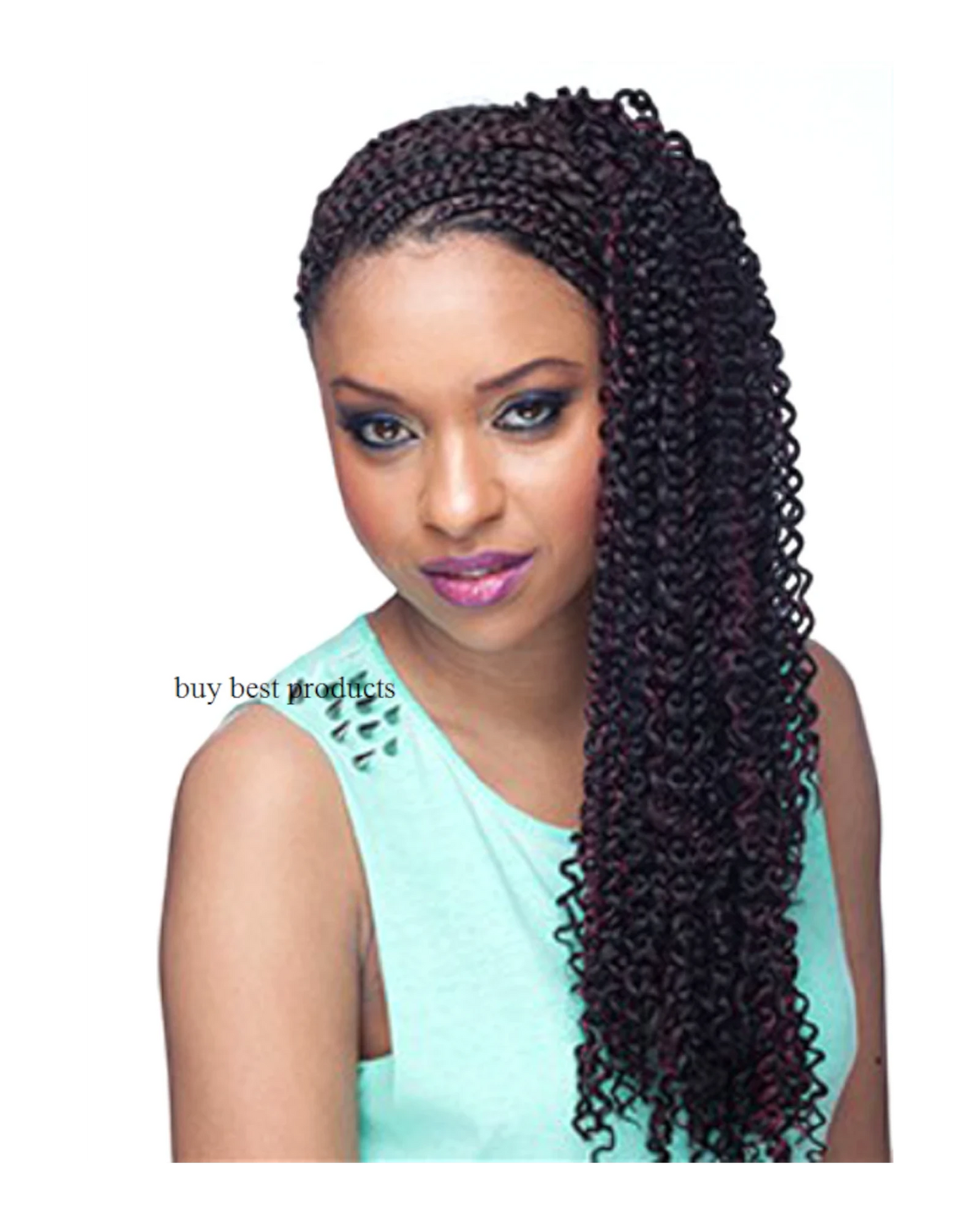 CHERISH SYNTHETIC CROCHET CURLY HAIR EXTENSION BRAID - BOHEMIAN BULK 20 INCH