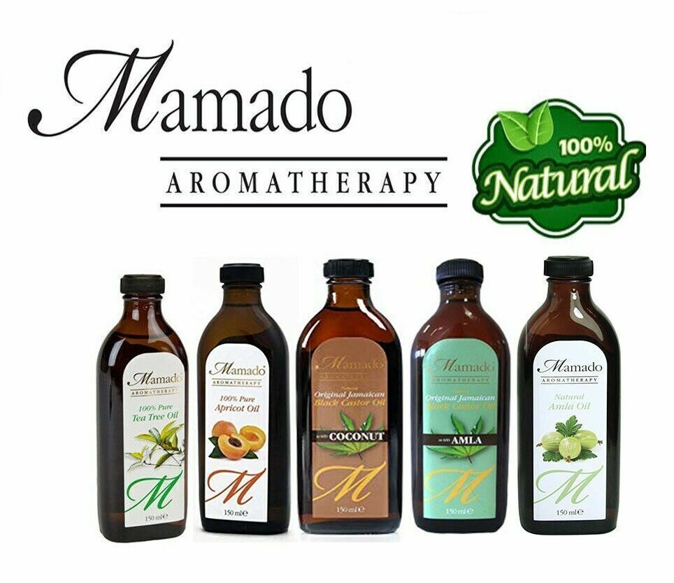 Mamado Aromatherapy Natural Hair & Skin Care Variety Organic Oil 150ml