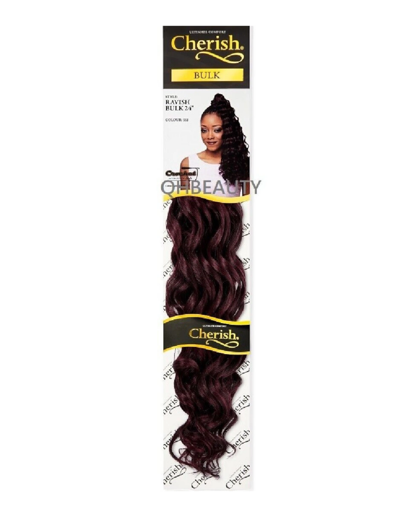 CHERISH SYNTHETIC CROCHET LONG CURLY HAIR EXTENSION BRAIDS - RAVISH 24 inch