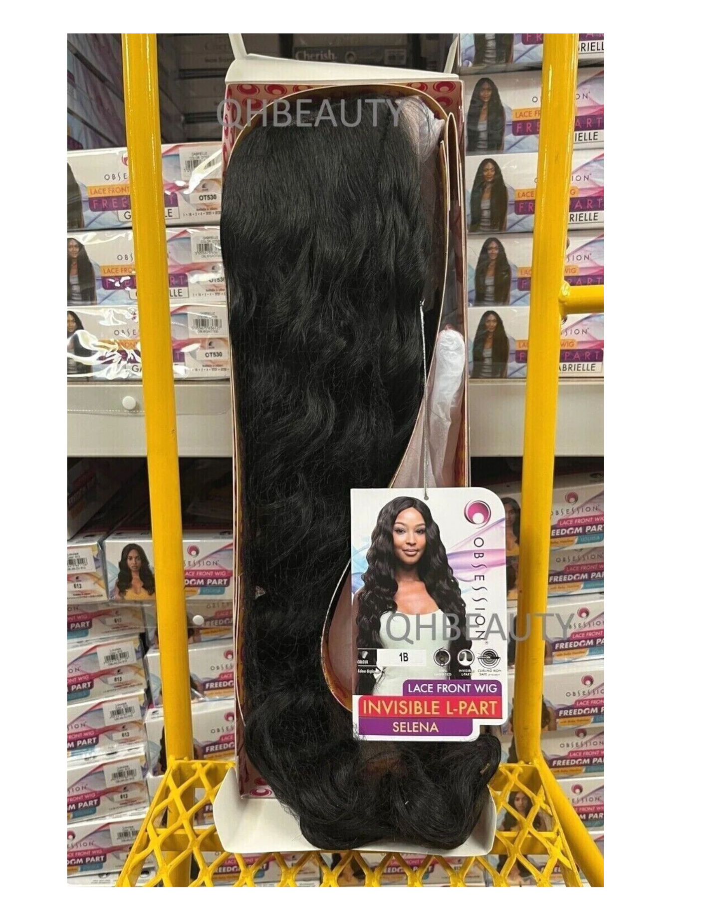Obsession Synthetic Invisible Part Body Wave Curly Lace Front Hair Wig - SELENA