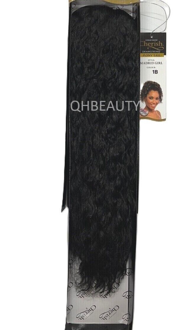 Cherish Synthetic Drawstring Curly Hair Extension Ponytail - Madrid Girl