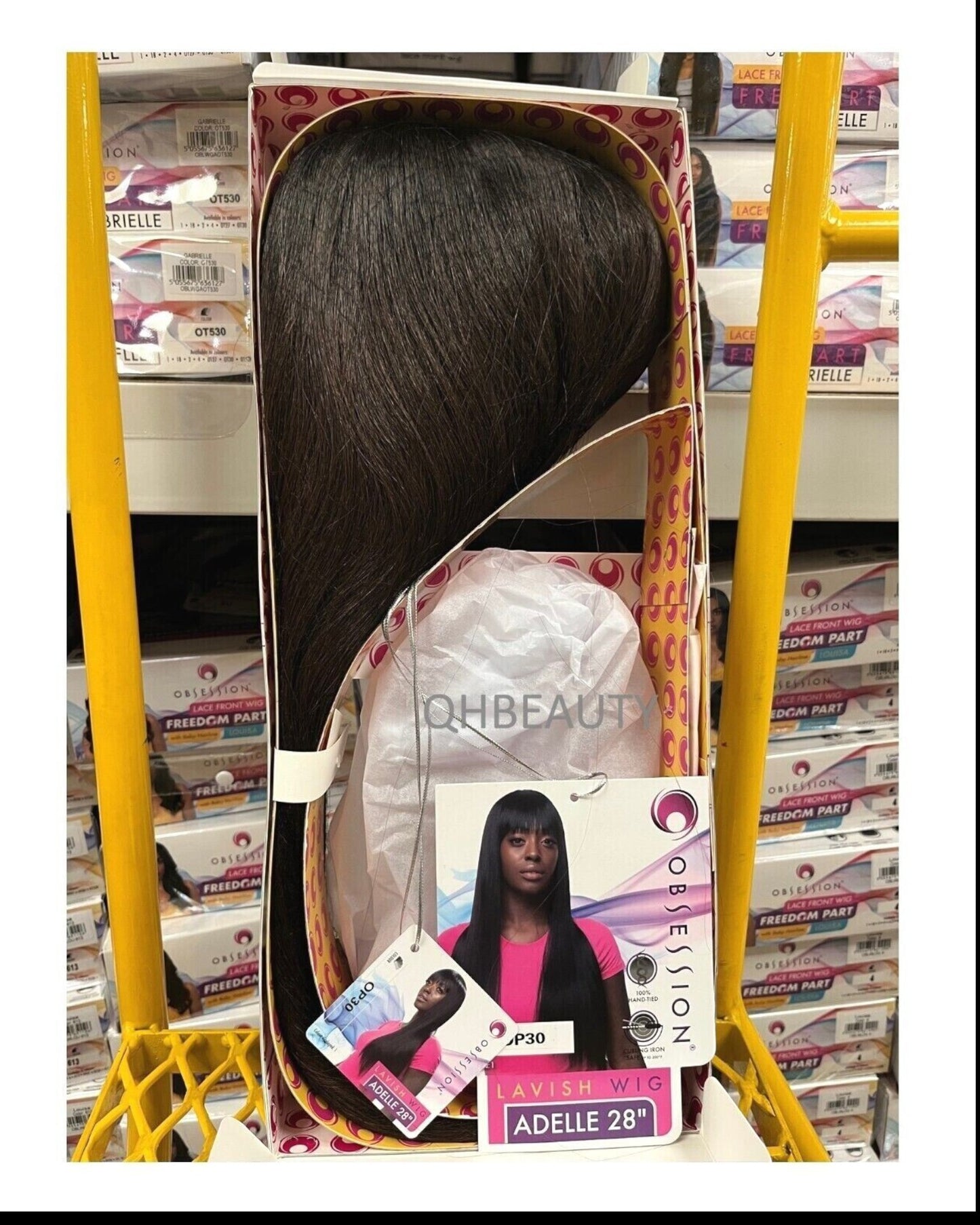 Obsession Synthetic Lavish Straight Long Hand Tied Hair Wig - ADELLE 28 INCHES