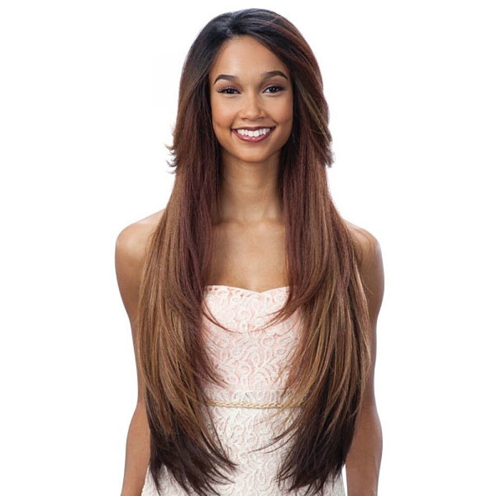 Freetress Equal Synthetic Lace Front Long straight Hair Wig - Believe 31 inches