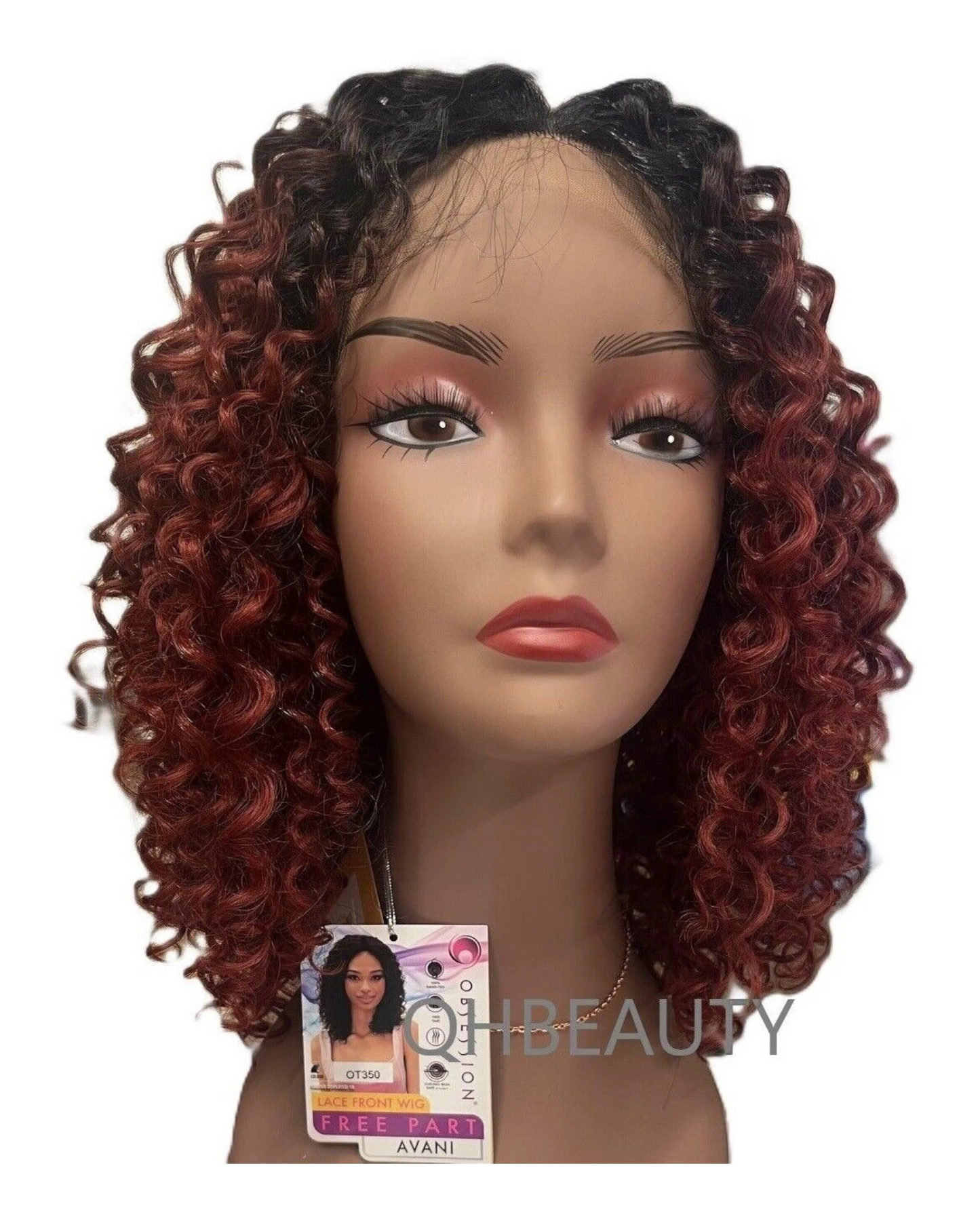 Obsession Synthetic Lace Front Free Part 100% Hand Tied Curly Hair Wig - AVANI
