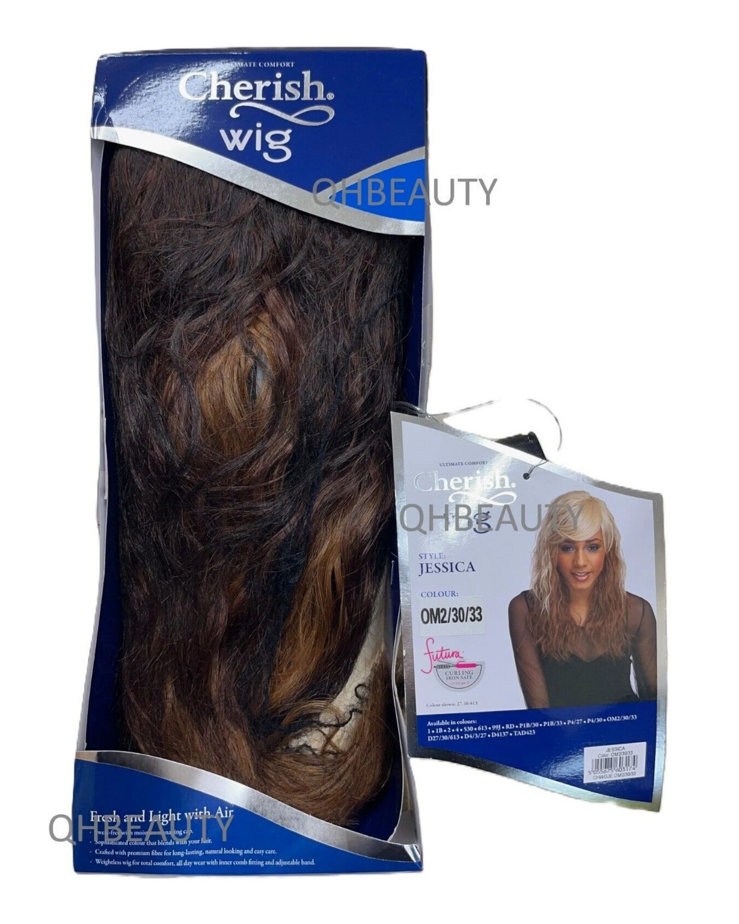 Cherish Synthetic Natural Look Long Wavy Curly Hair Wig - Jessica