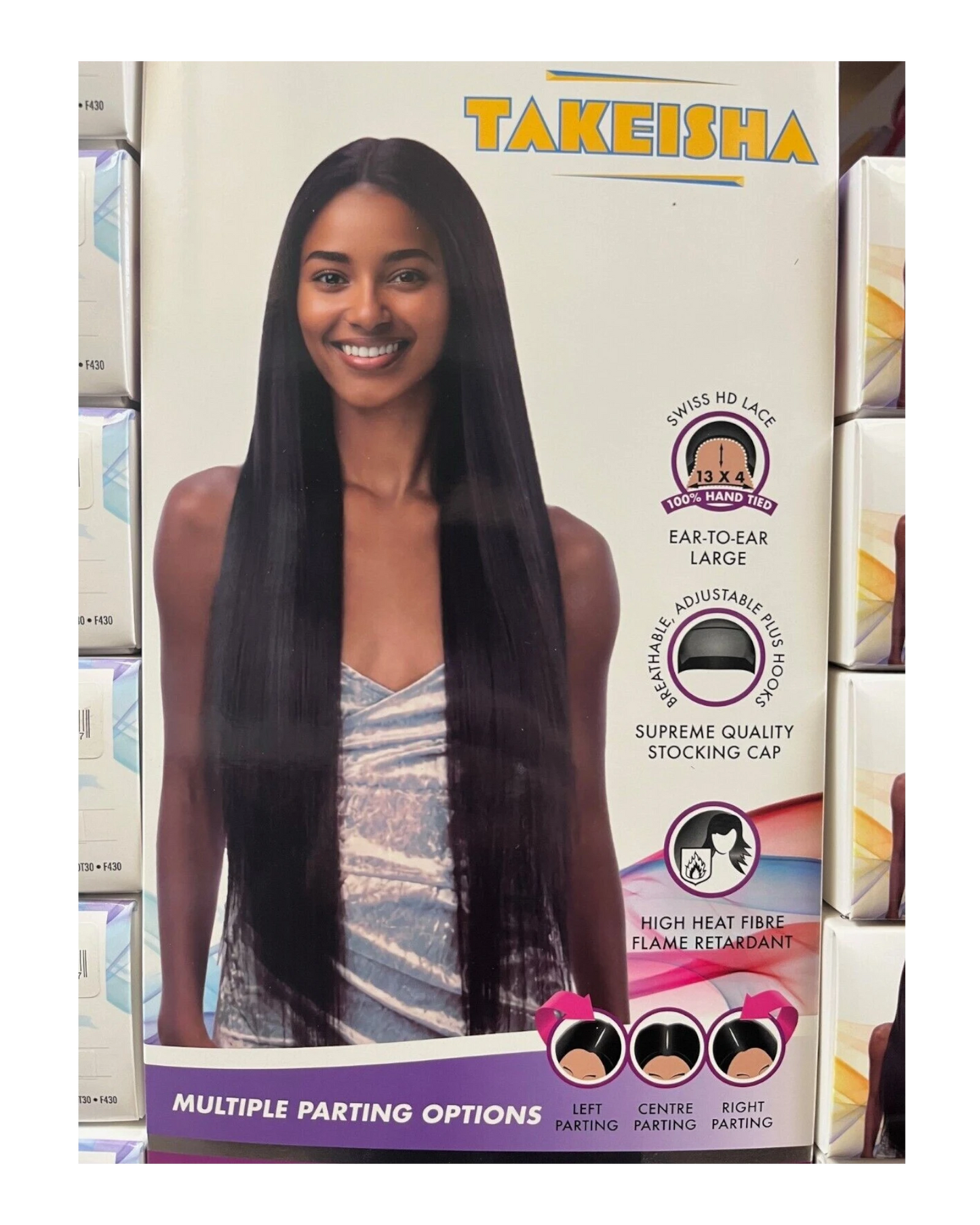 Obsession Synthetic Swiss HD Lace Front Free Part Long Yaki Hair Wig - TAKEISHA