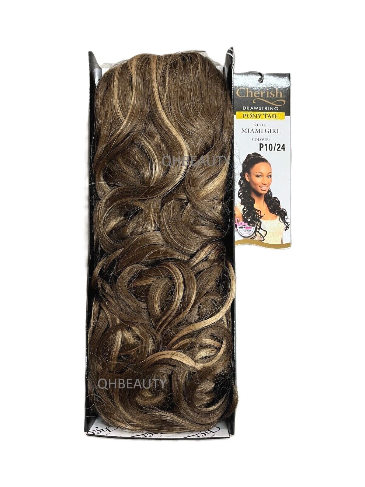 Cherish Synthetic Long Curly Drawstring Natural Hair Ponytail - Miami Girl