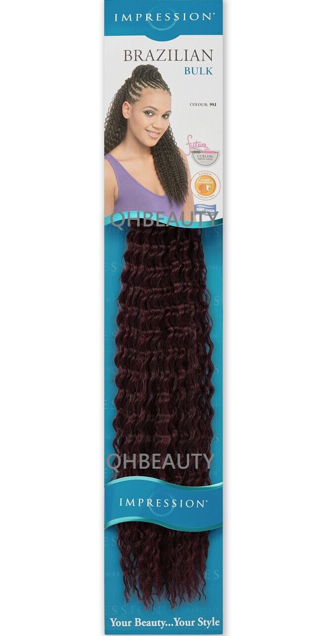 IMPRESSION SYNTHETIC CROCHET LONG HAIR EXTENSION BRAIDS - BRAZILIAN 20 INCH