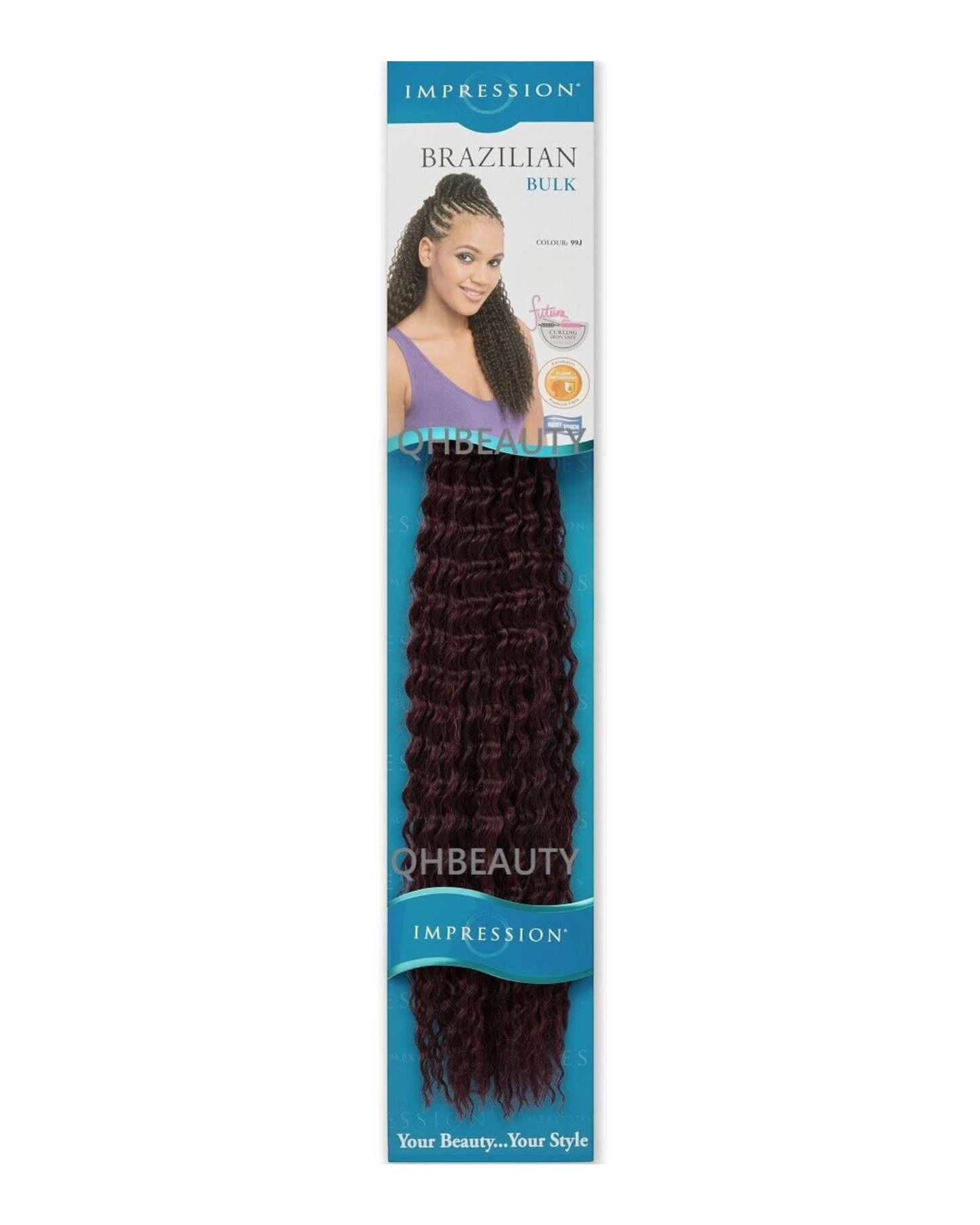 IMPRESSION SYNTHETIC CROCHET LONG HAIR EXTENSION BRAIDS - BRAZILIAN 20 INCH