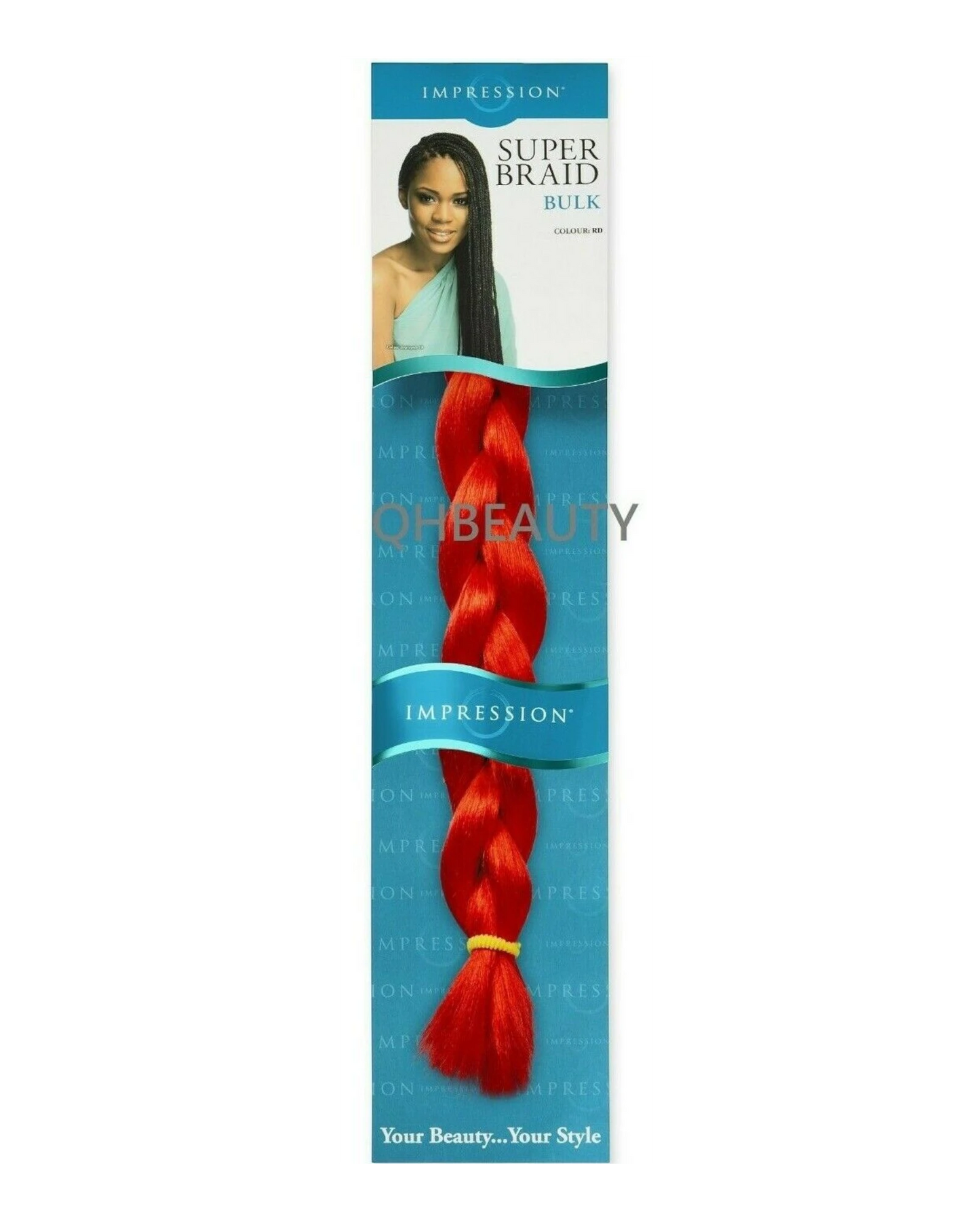 Impression Synthetic Natural Long Ultra Crochet Hair Extensions Super Braid 86"
