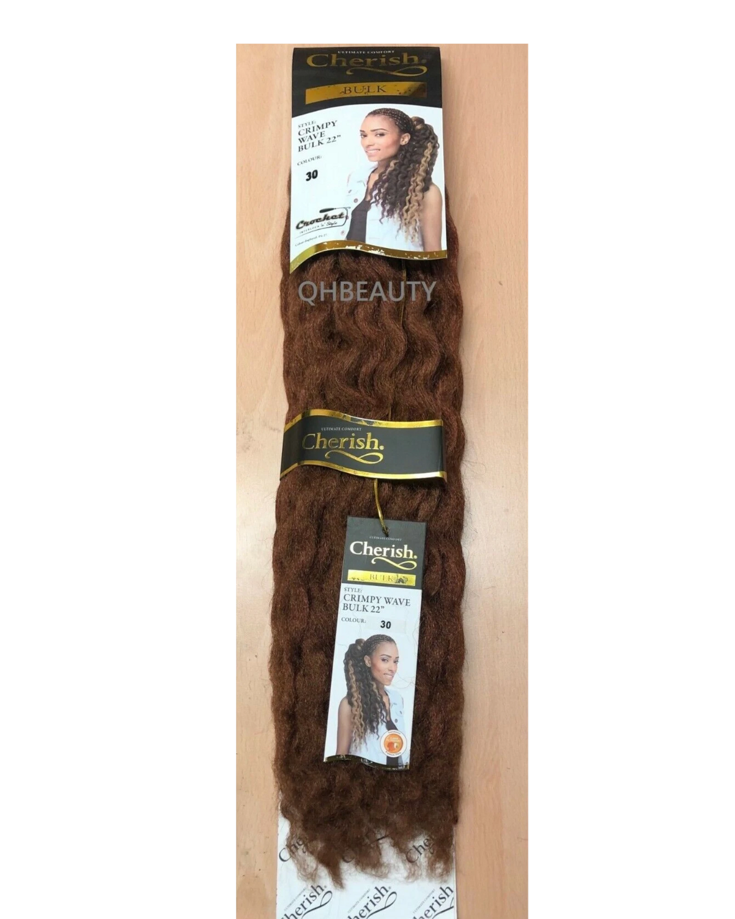 CHERISH SYNTHETIC CROCHET AFRO BULK HAIR EXTENSION BRAIDS - CRIMPY WAVE 22 INCH
